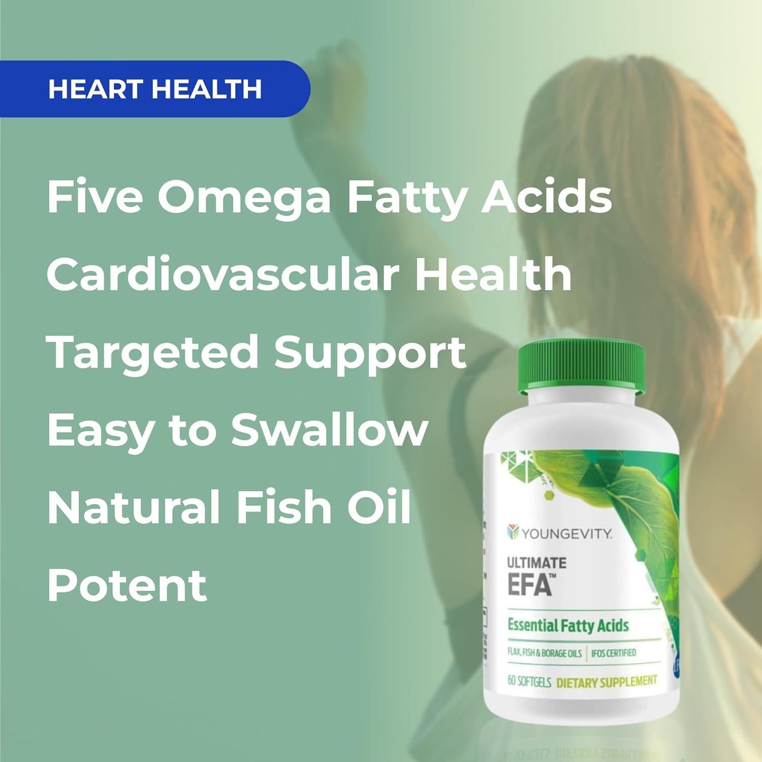 Suplemento Omega 3, 6 y 9 Youngevity EFA 60 geles blandos