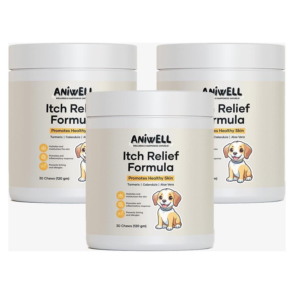Suplemento Alivio Picazón Perros PureBite 3 Paquetes 126g