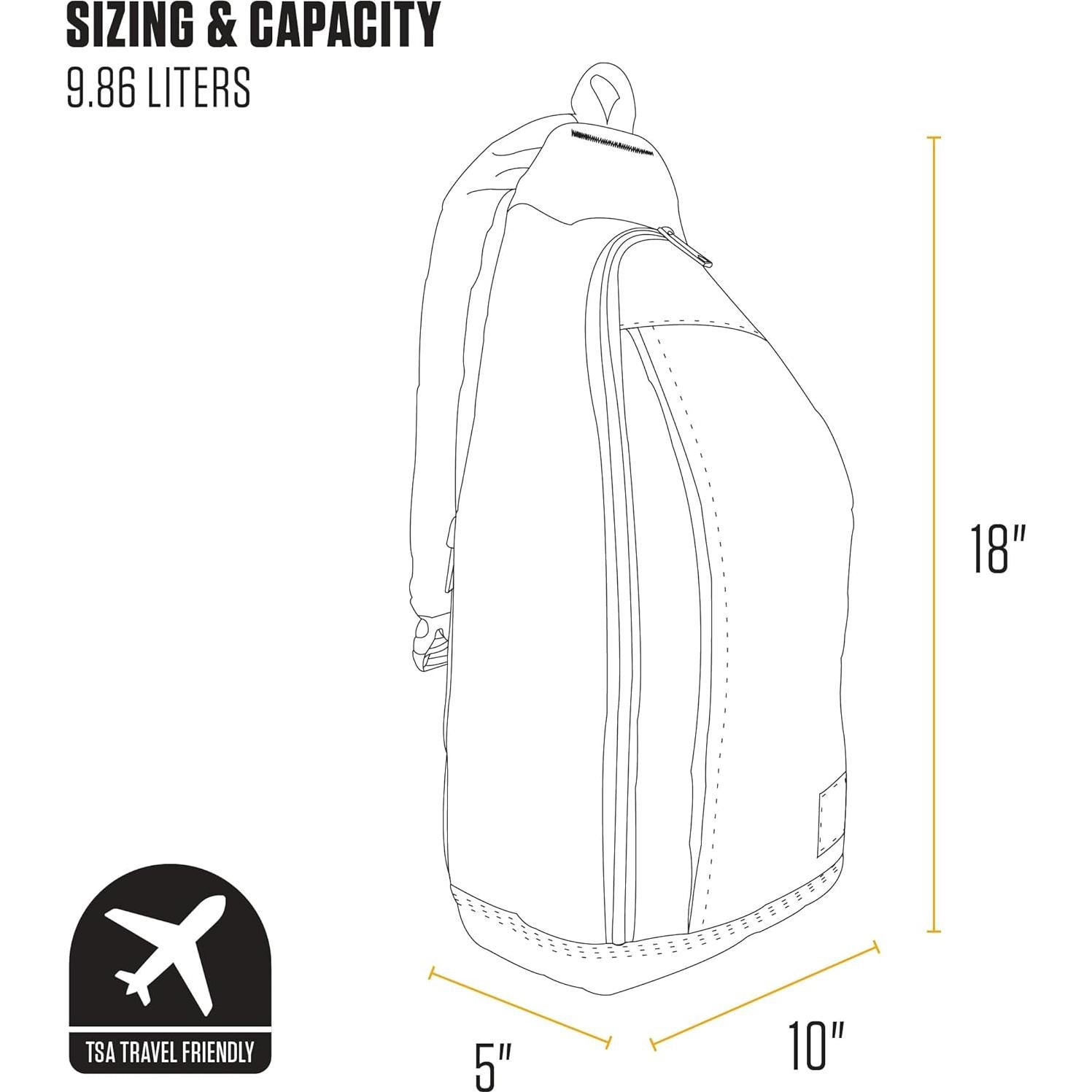 Mochila Cruzada Carhartt Sling Negra con Funda para Tableta