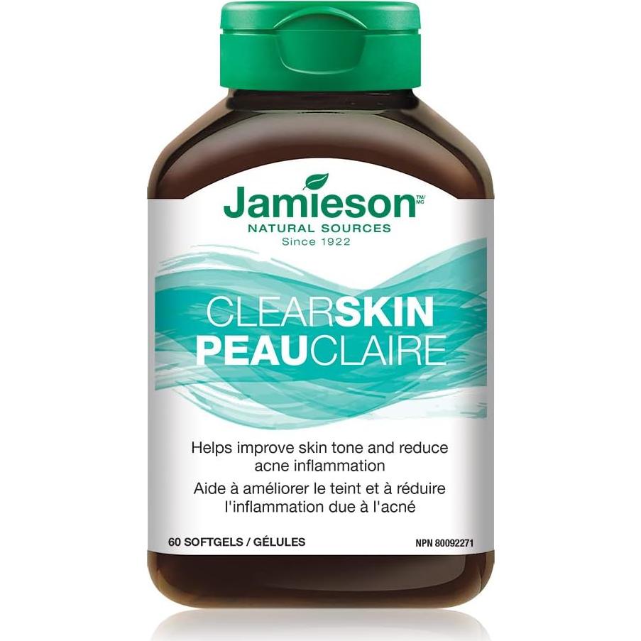 Suplemento Jamieson Piel Clara GLA Aceite de Borraja 60 cápsulas