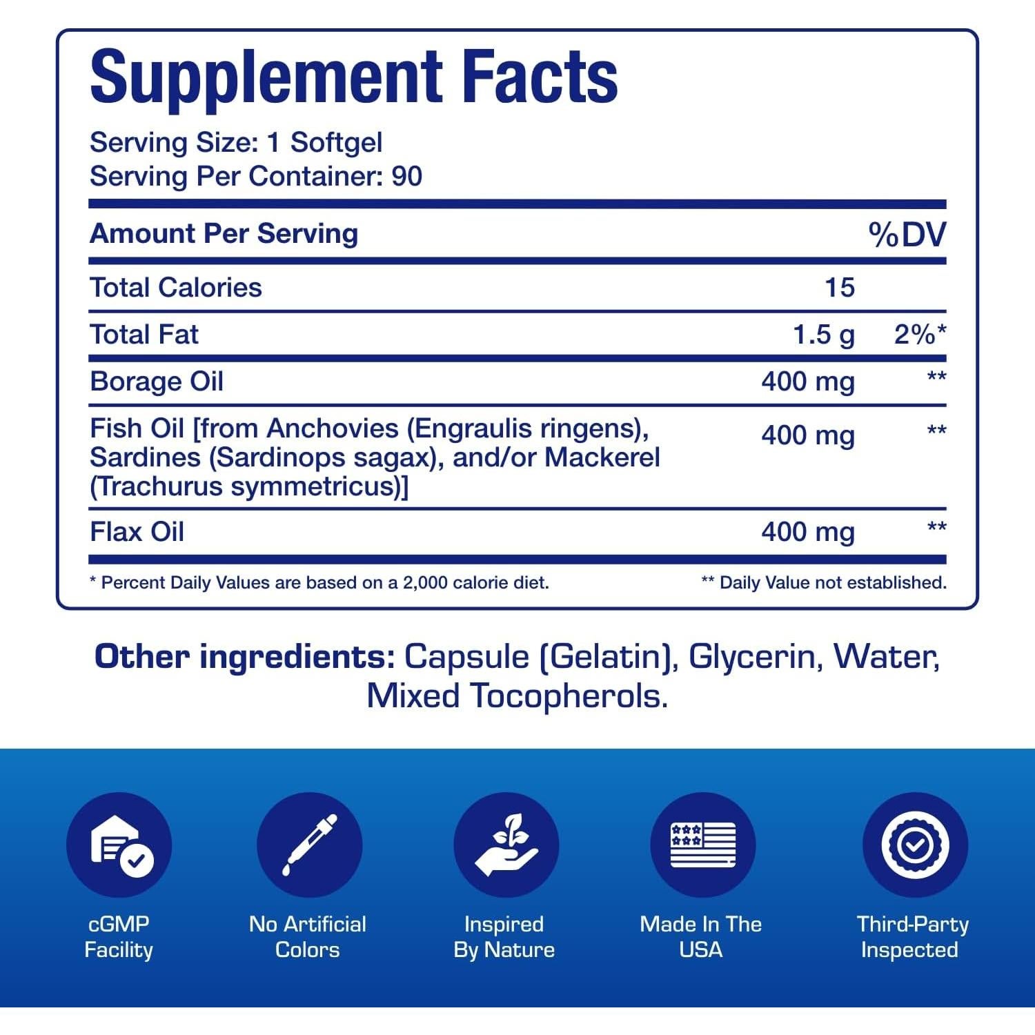 Suplemento Omega 3 6 9 Anabolic Laboratories 90 Cápsulas