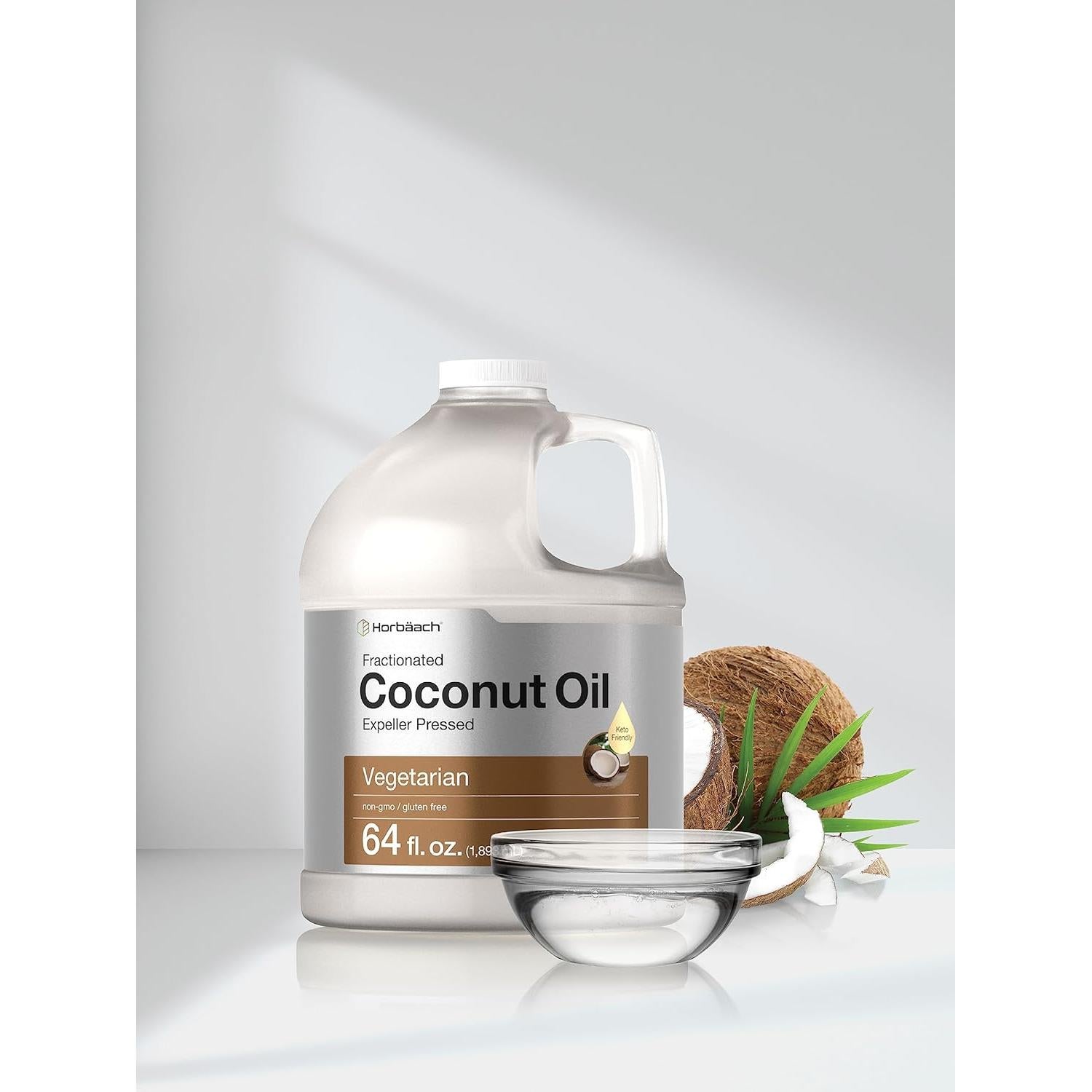 Aceite de Coco Fraccionado Horbaach 1.89 L Sin Sabor Keto