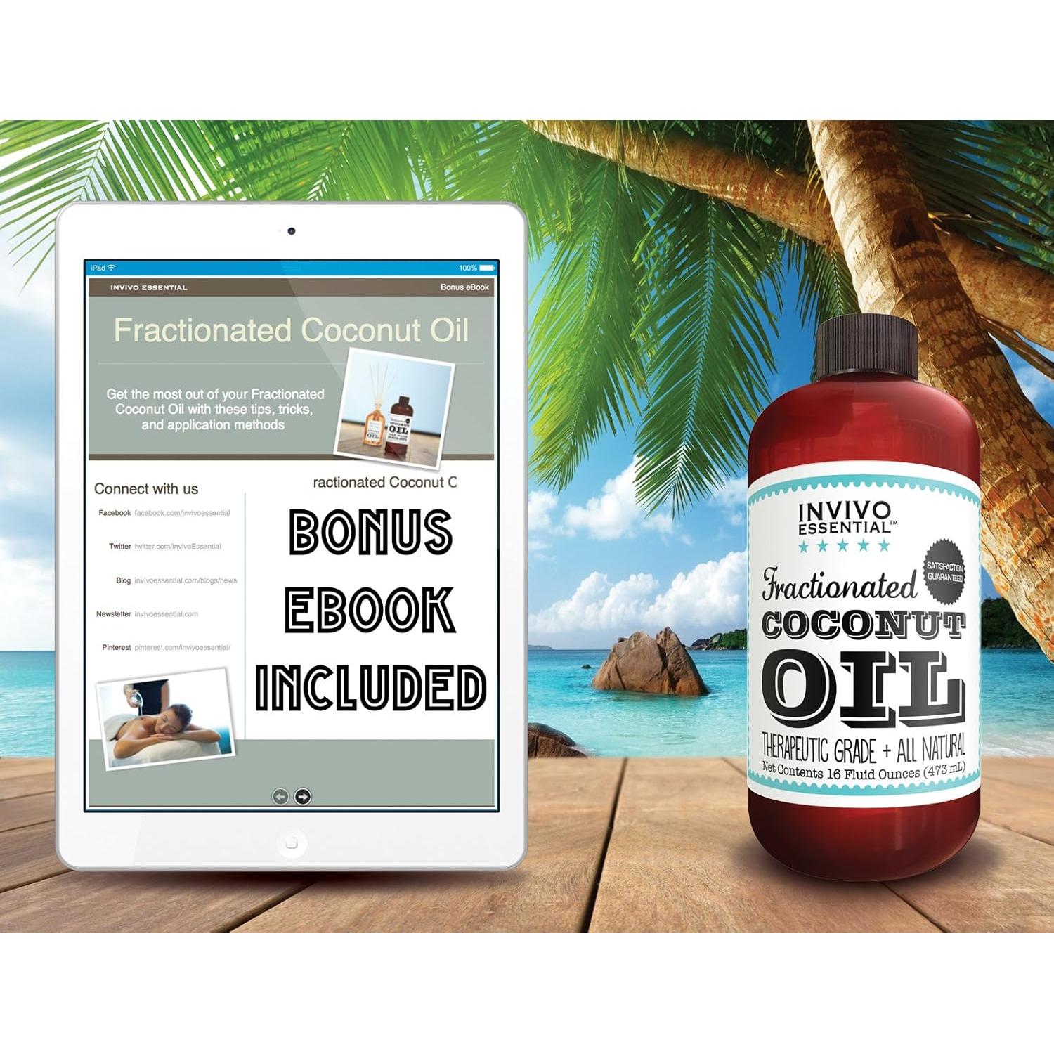 Aceite de Coco Fraccionado Premium Invivo 473 ml para Aromaterapia