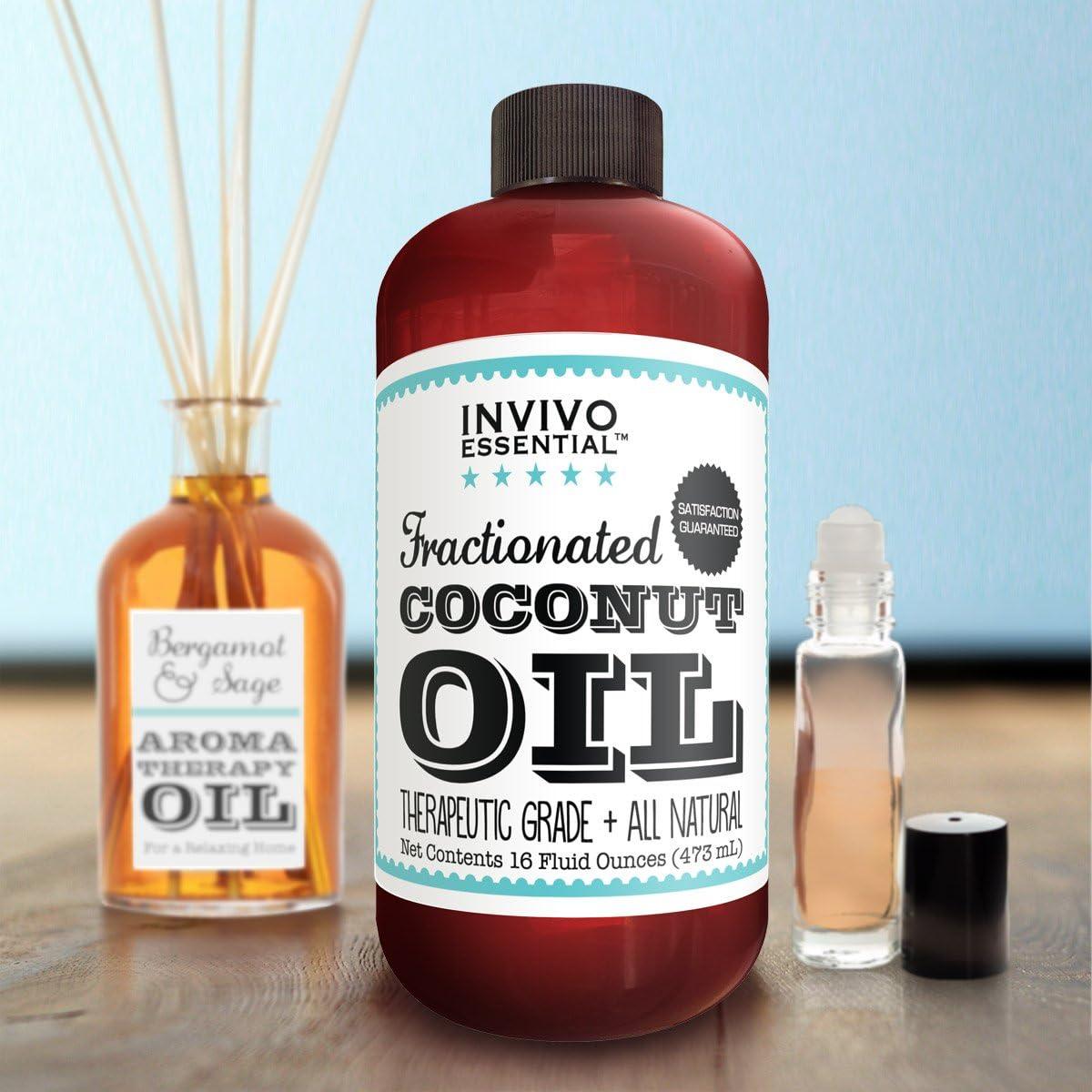 Aceite de Coco Fraccionado Premium Invivo 473 ml para Aromaterapia