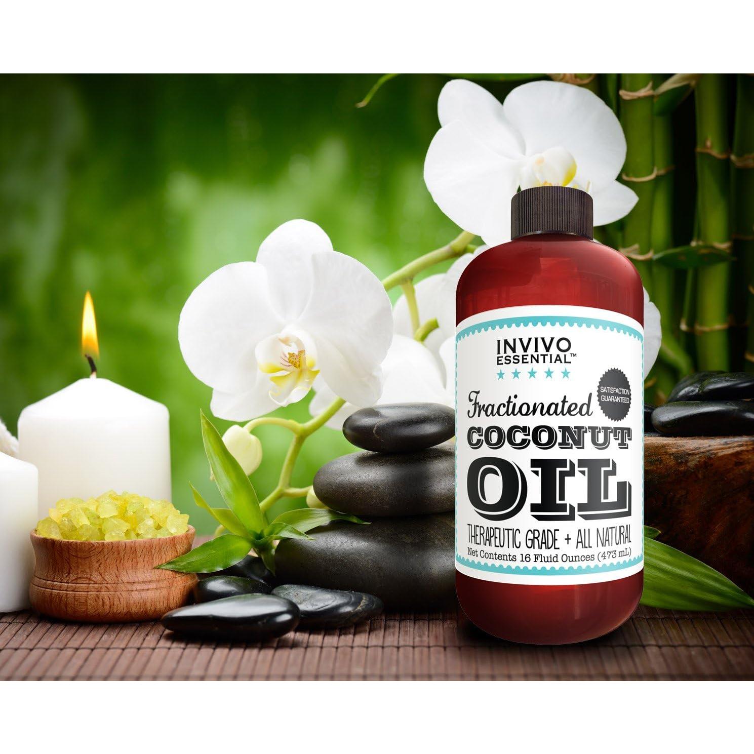 Aceite de Coco Fraccionado Premium Invivo 473 ml para Aromaterapia