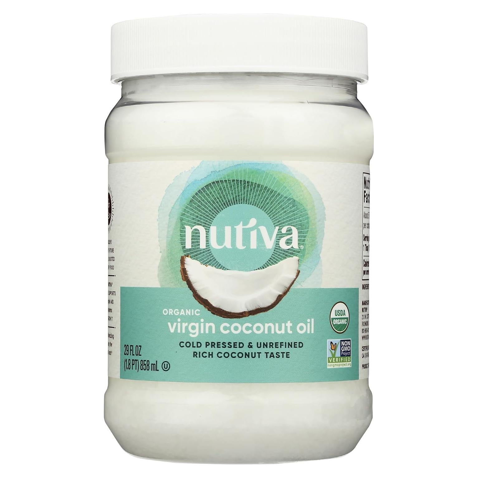 Aceite de Coco Orgánico Extra Virgen Nutiva 1521.6 ml