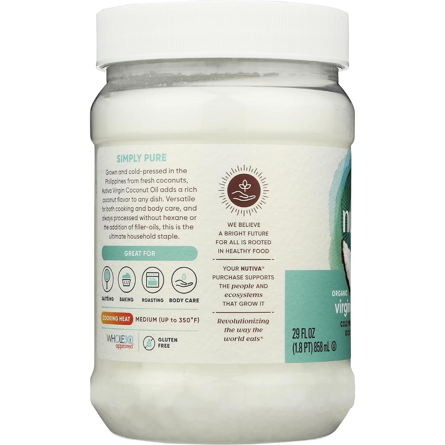 Aceite de Coco Orgánico Extra Virgen Nutiva 1521.6 ml