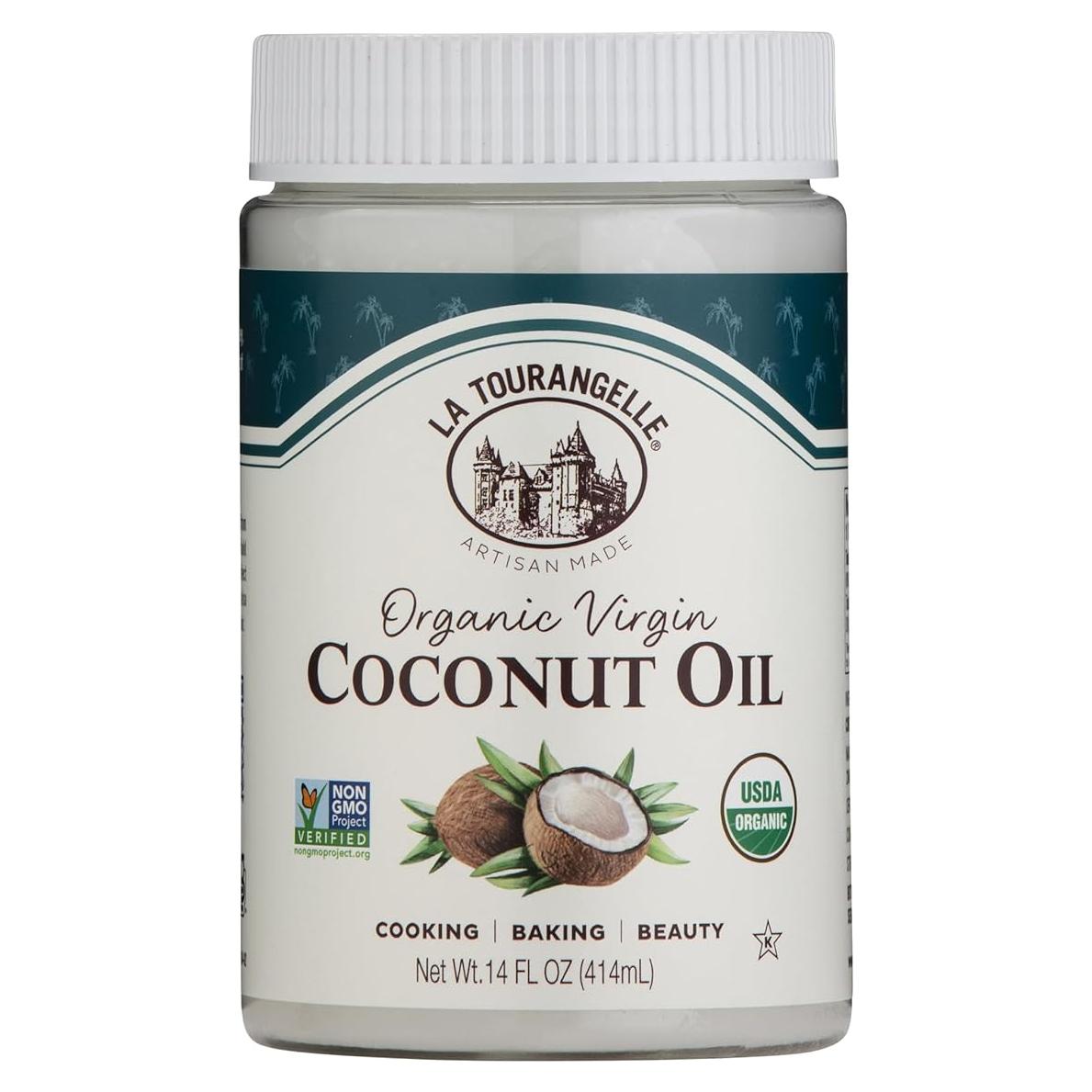 Aceite de Coco Orgánico La Tourangelle 414 ml Prensado en Frío