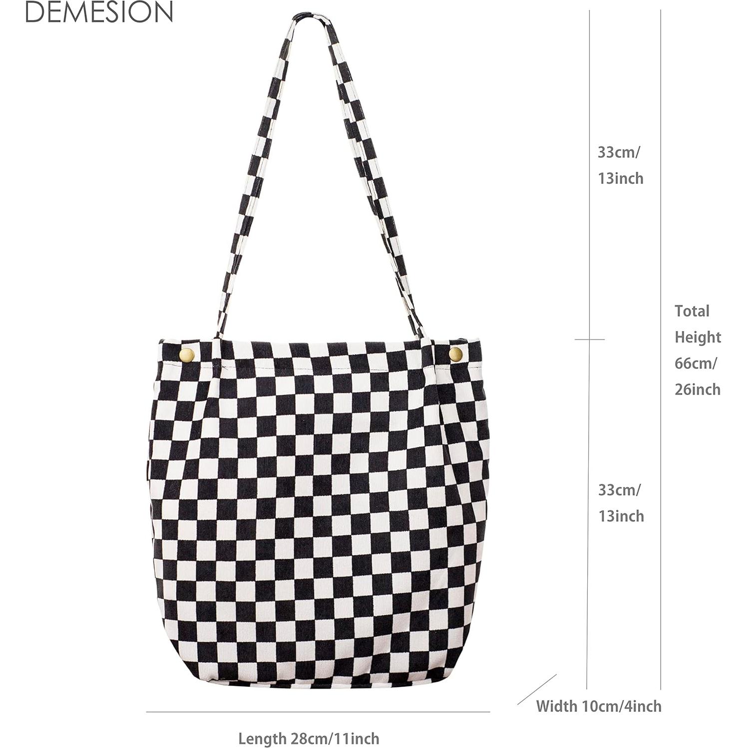 Bolsa Tote PAZIMIIK Acuadros Negros Reutilizable para Viaje