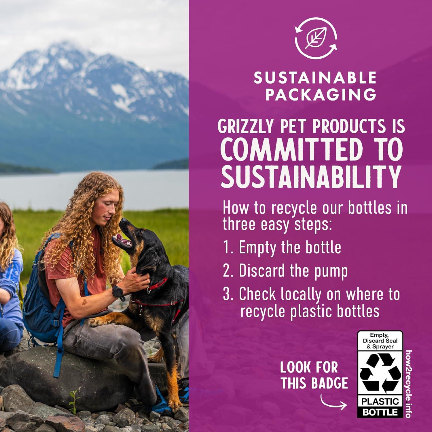 Aceite de Kril Antártico Grizzly 236.6ml para Perros y Gatos