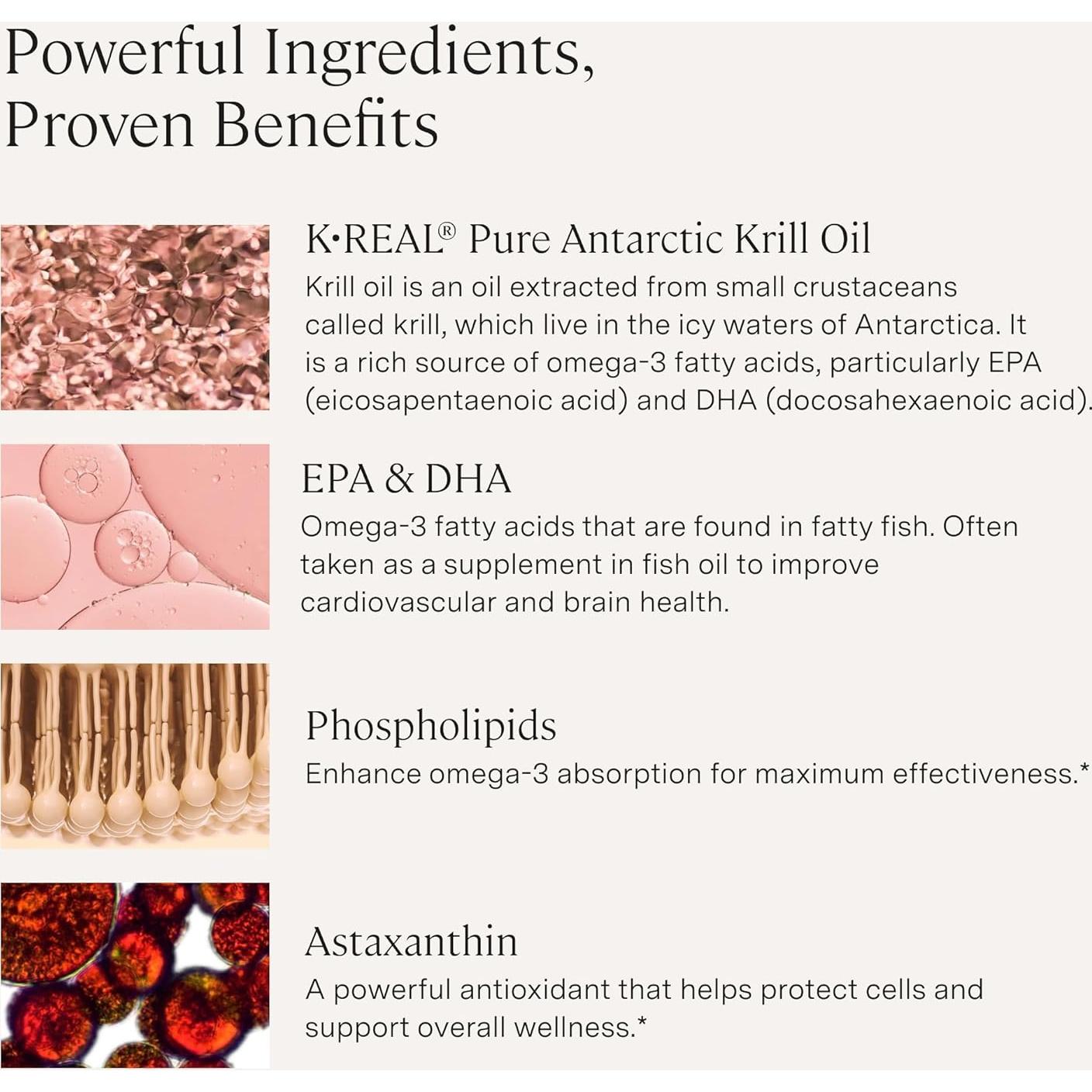 Aceite de Krill Stonehenge Health 1600mg - Omega-3 Antártico