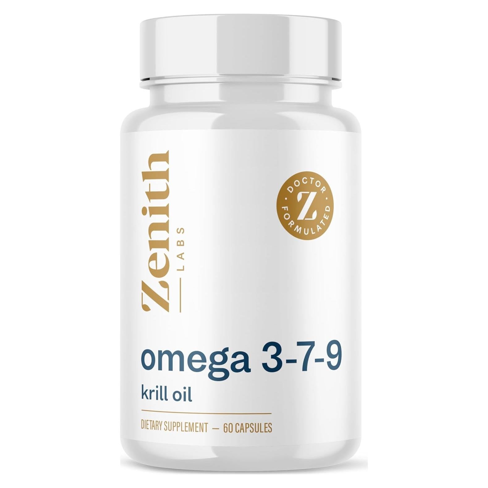 Zenith Labs Omega 379 con Krill - EPA, DHA, Omega-7 y Omega-9