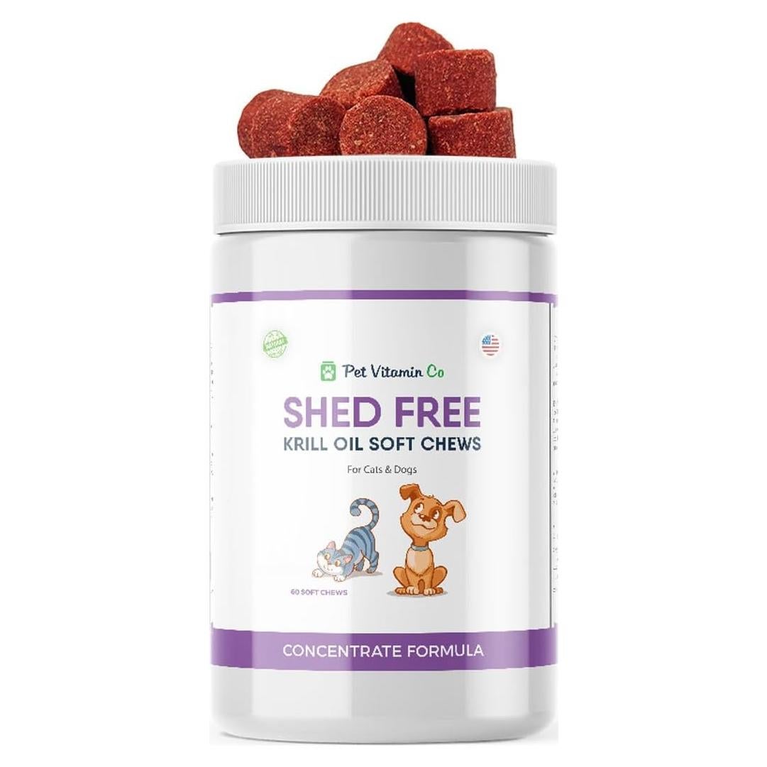 Galletas Blandas Omega 3 Pet Vitamin Co - Aceite de Krill 60 Unidades