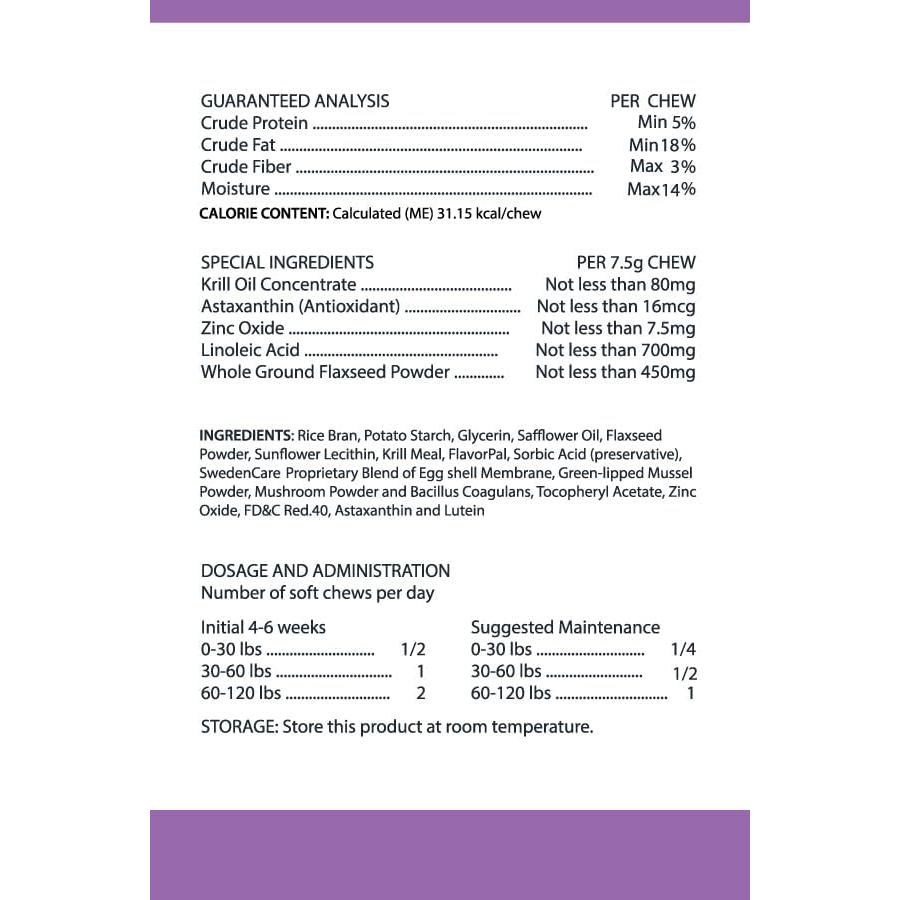 Galletas Blandas Omega 3 Pet Vitamin Co - Aceite de Krill 60 Unidades