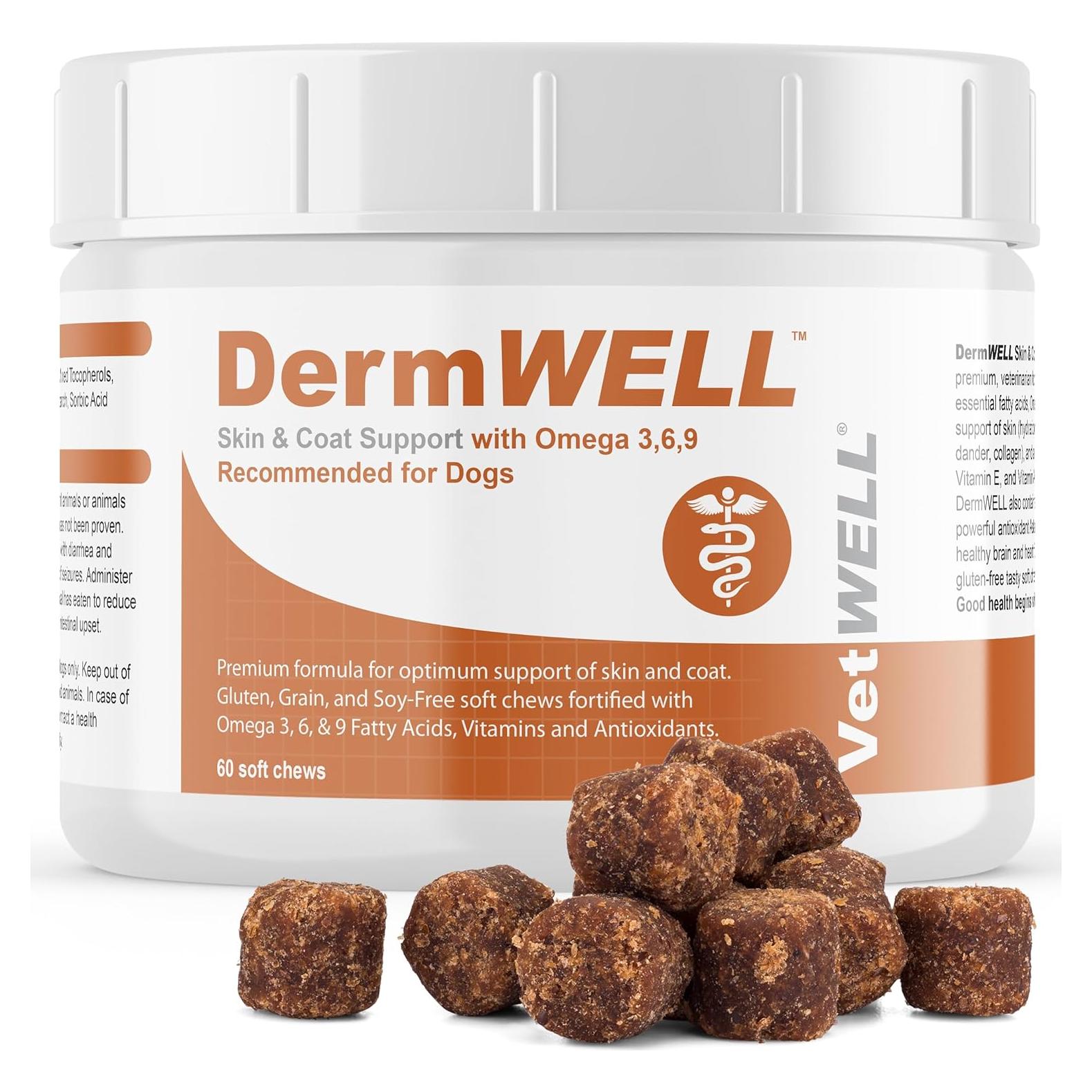 Suplemento Omega 3 VetWELL para Perros - 60 Cápsulas con Kril
