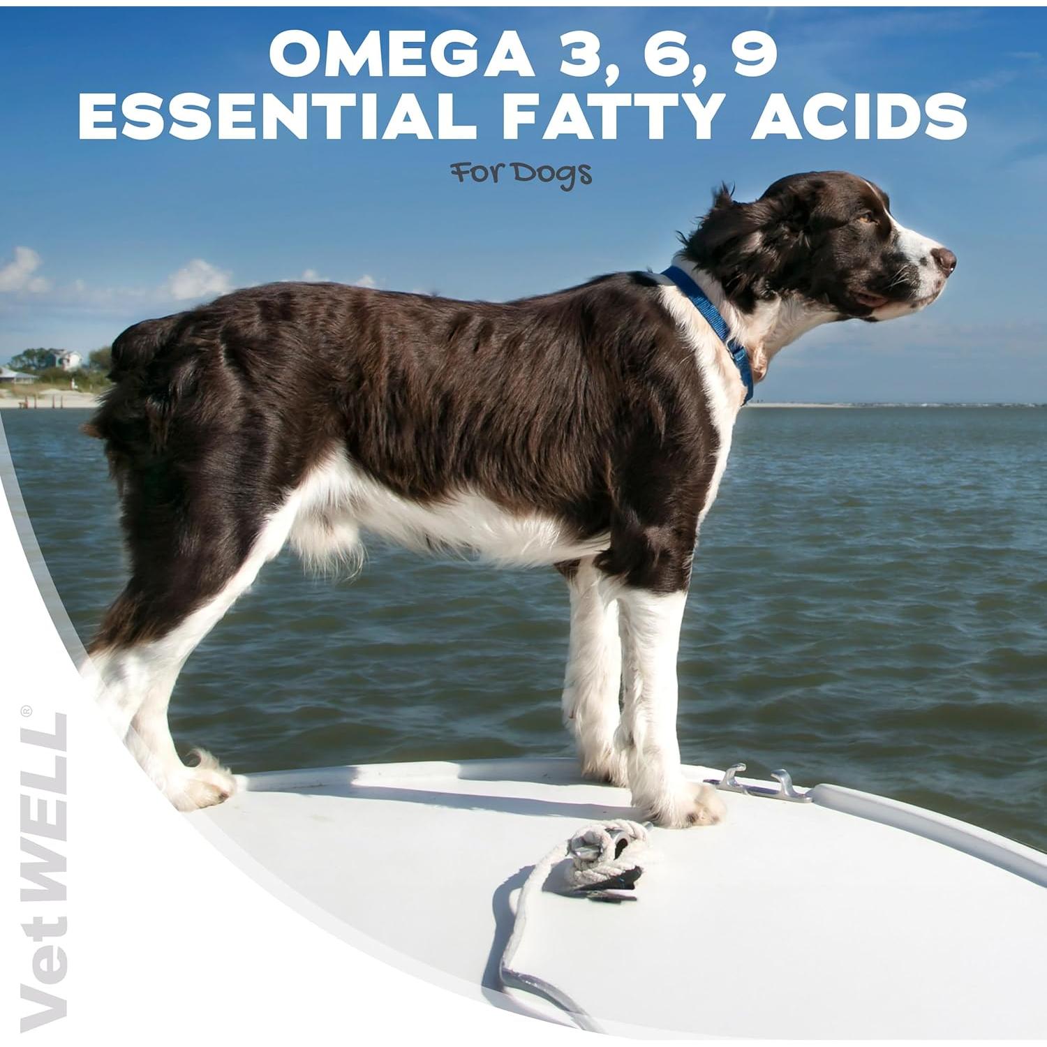 Suplemento Omega 3 VetWELL para Perros - 60 Cápsulas con Kril