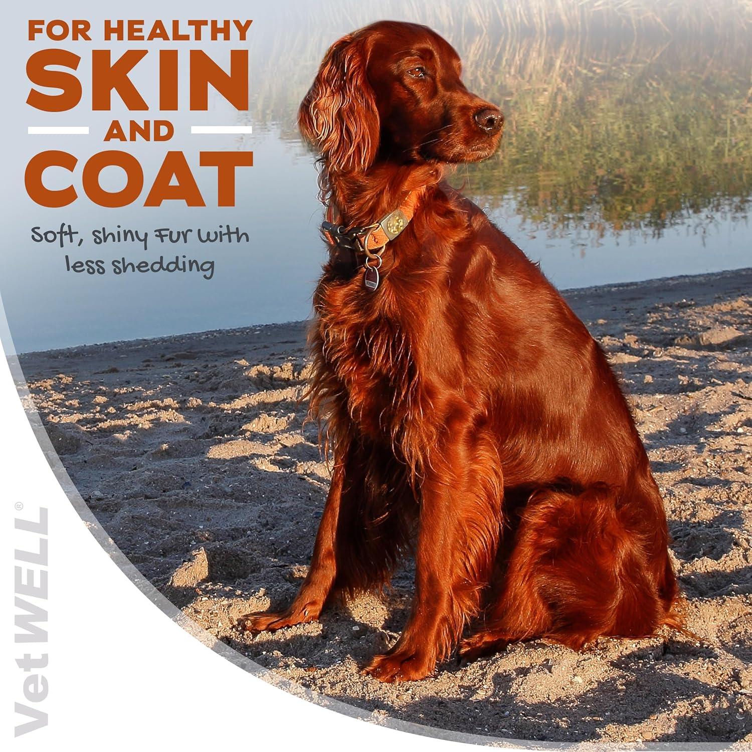 Suplemento Omega 3 VetWELL para Perros - 60 Cápsulas con Kril