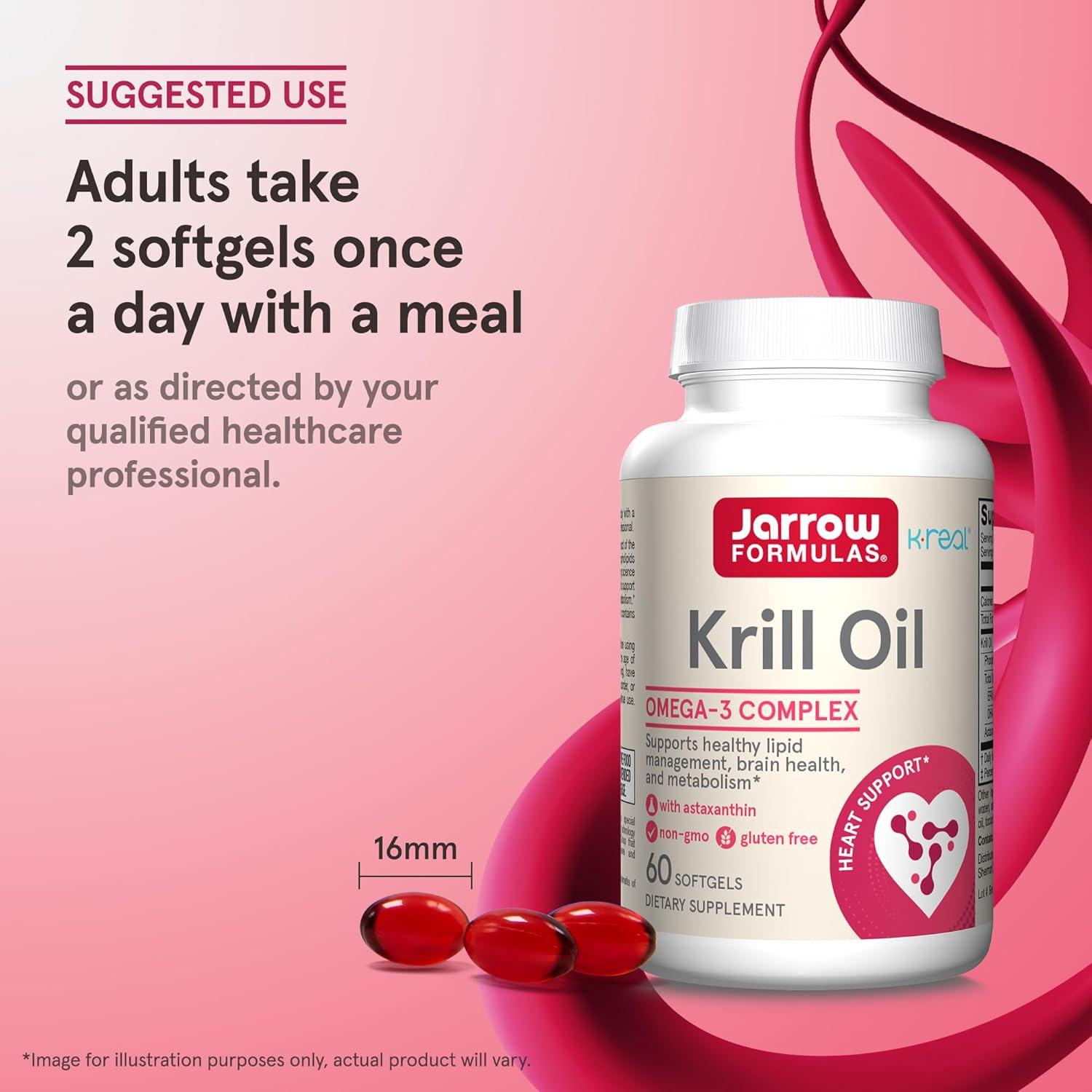 Aceite de Krill Jarrow Formulas 60 Cápsulas Blandas Omega-3
