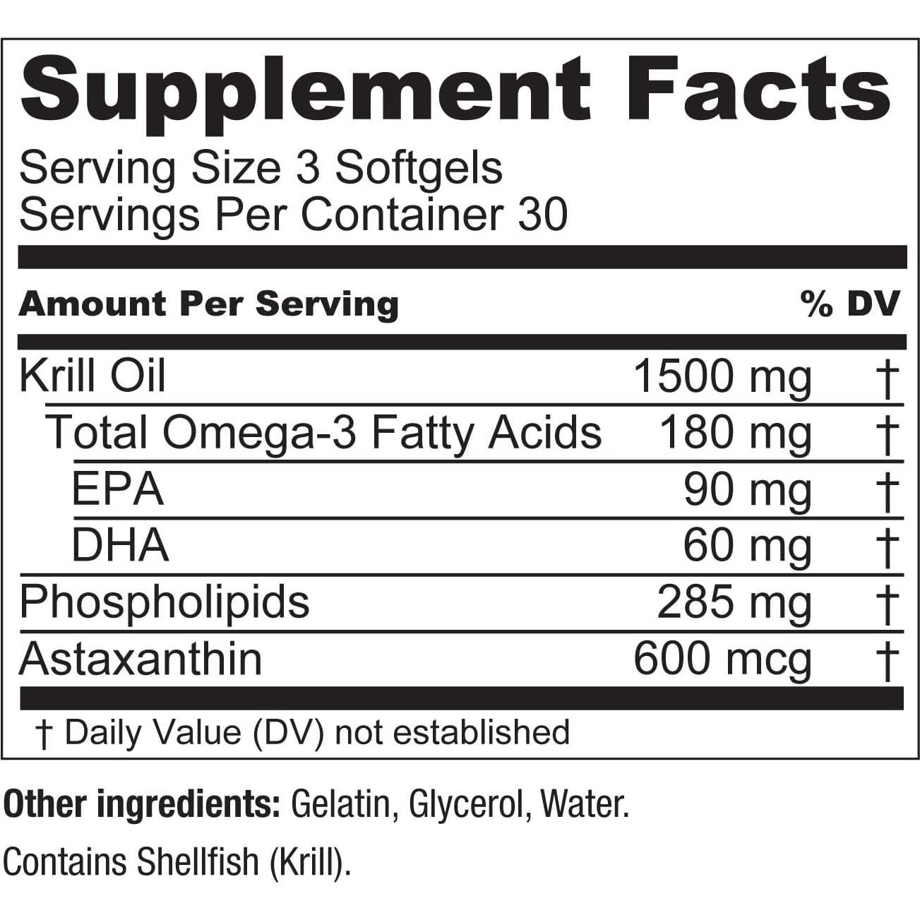 Suplemento de Aceite de Kril Live Conscious 90 Cápsulas Omega-3