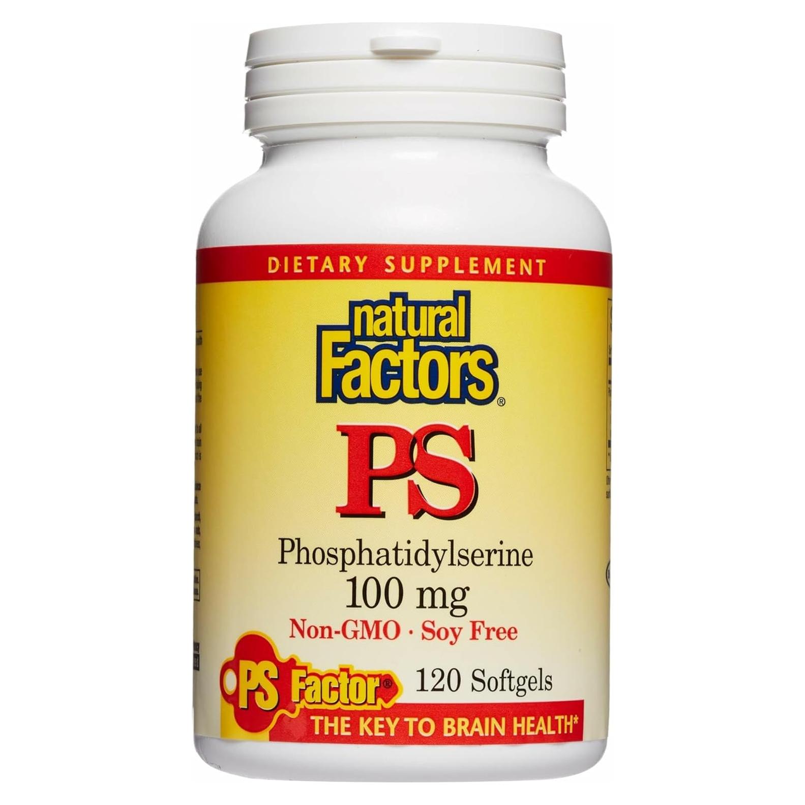 Fosfatidilserina Factores Naturales 120 Gelatinas Blandas