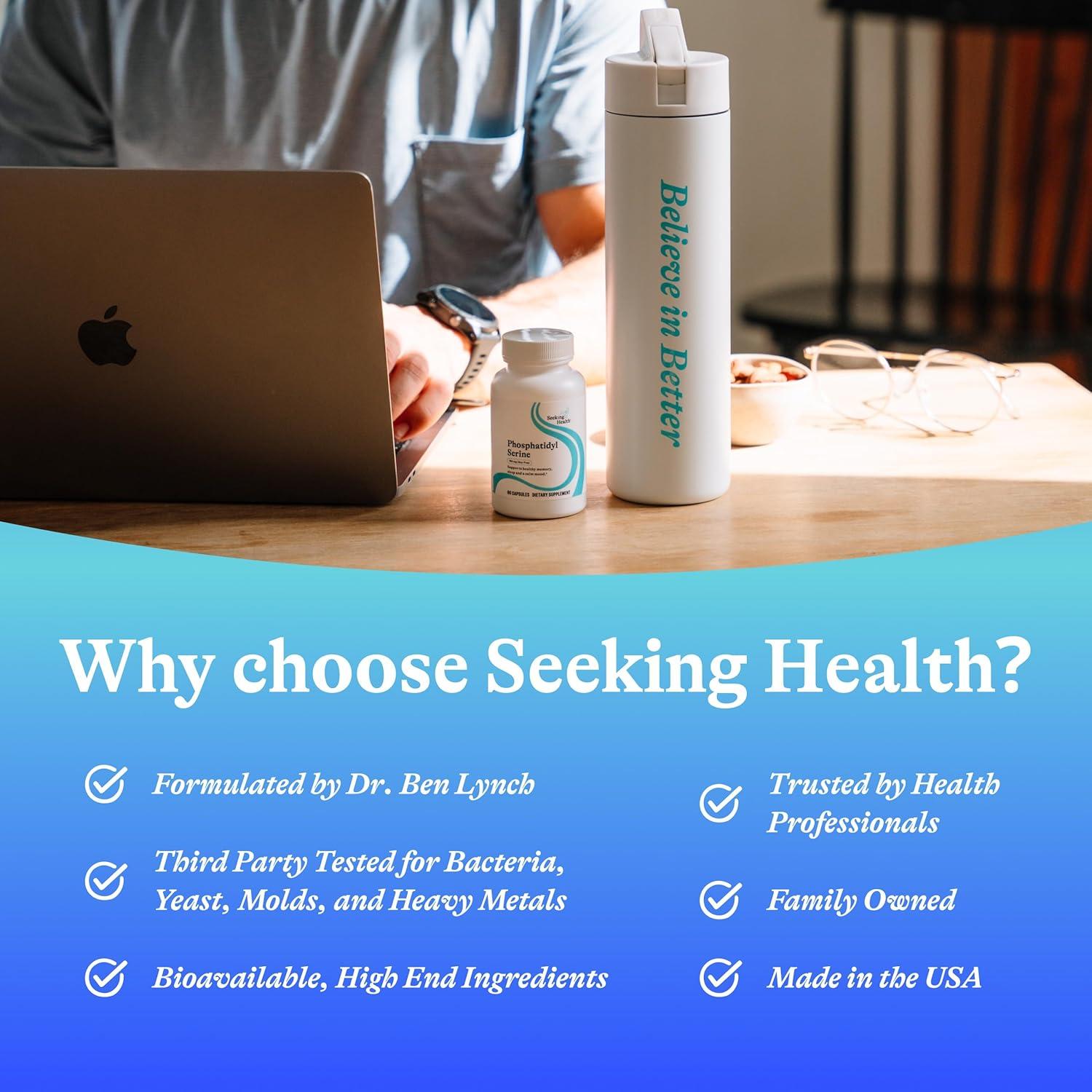 Suplemento Fosfatidilserina Seeking Health 150 mg 60 Cápsulas