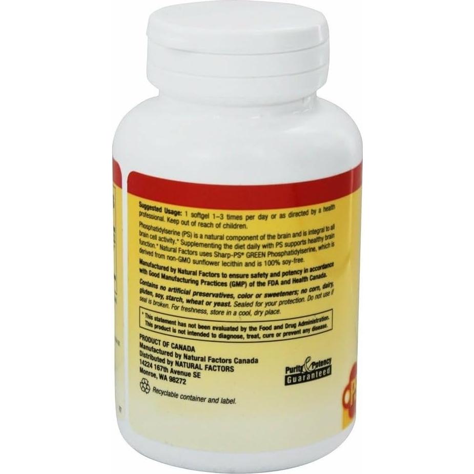 Fosfatidilserina Factores Naturales 60 Gelatinas Blandas