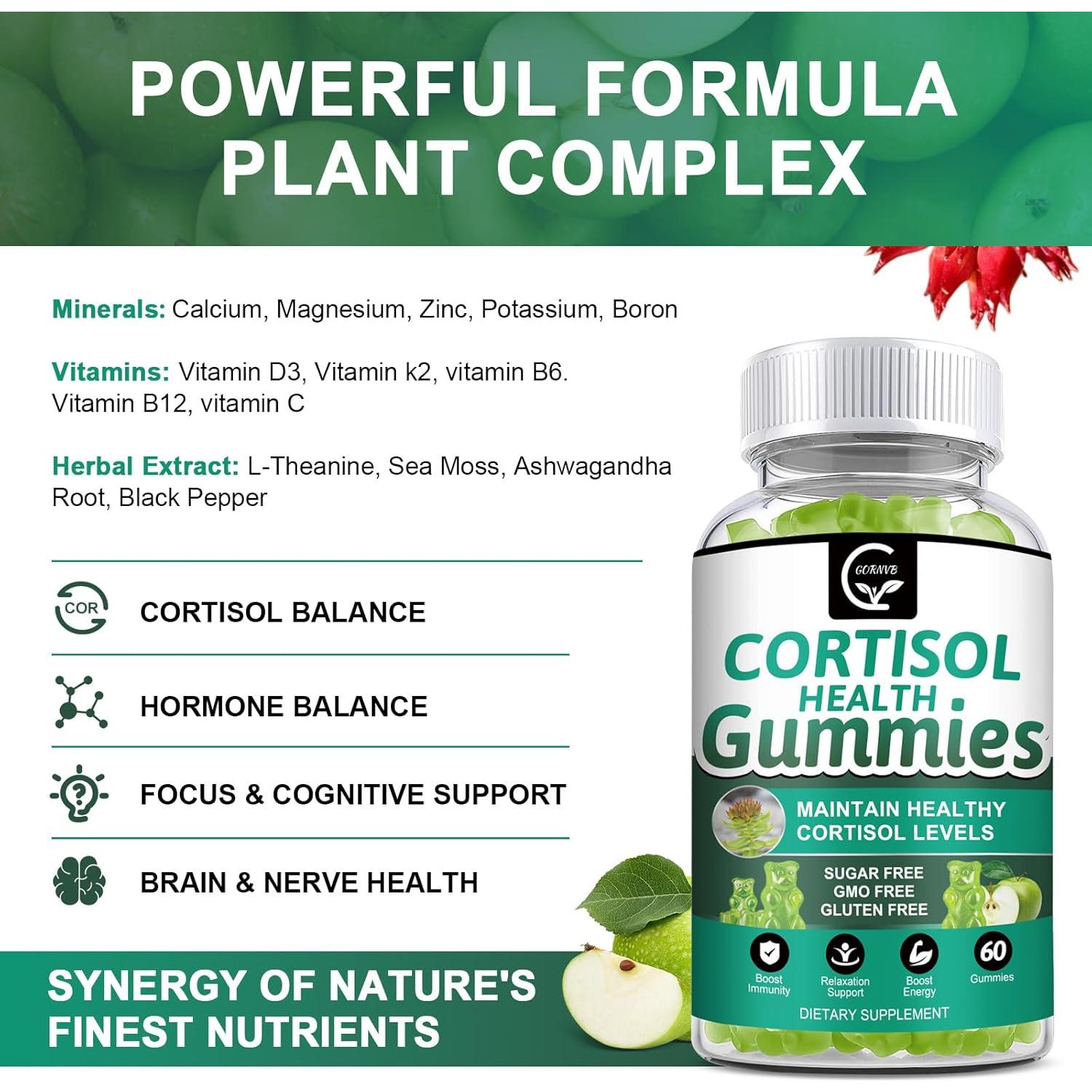 Gomitas de Cortisol GORNVB 120 Cápsulas - Relajación y Sueño