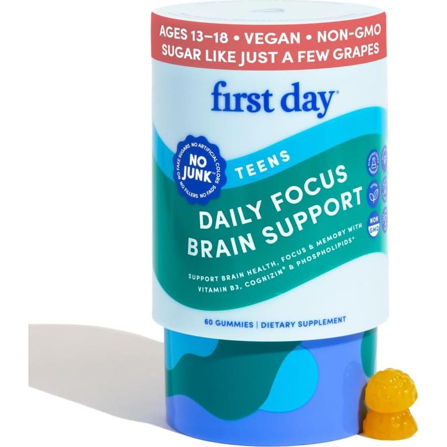 Suplemento Gomitas First Day para Cerebro y Enfoque 30 Días