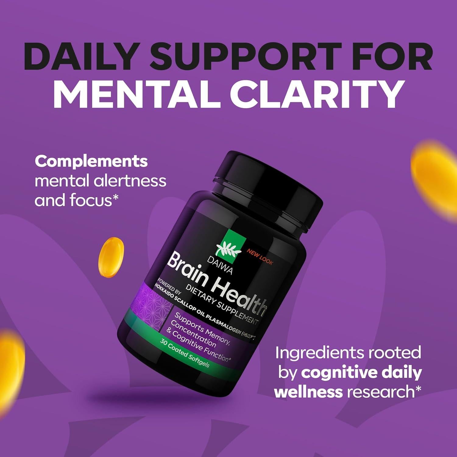 Suplemento Omega-3 Daiwa Brain 30 Gelatinas para Salud Cognitiva