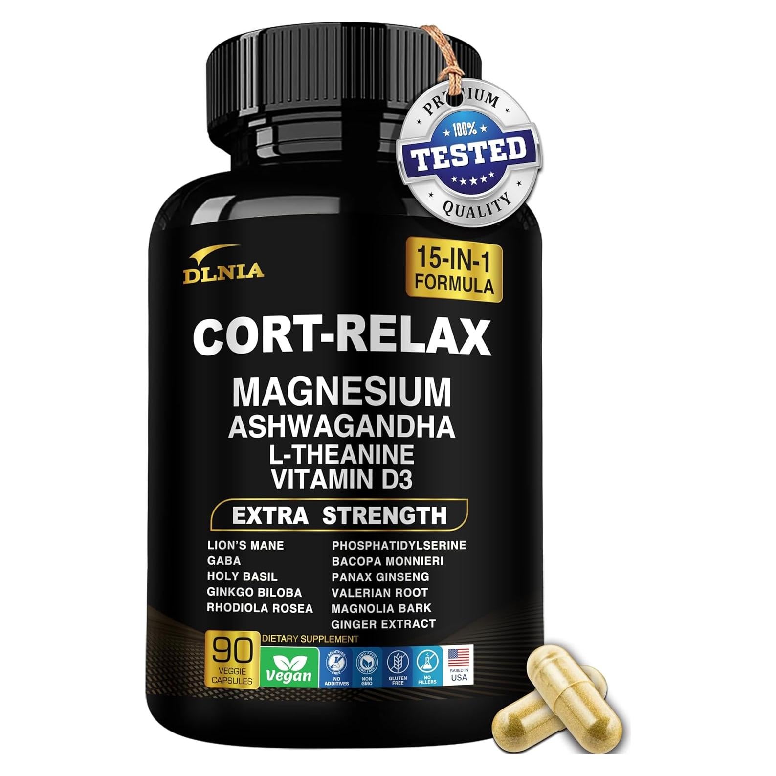 Suplemento Super Calm DLNIA 90 Cápsulas - Control de Cortisol