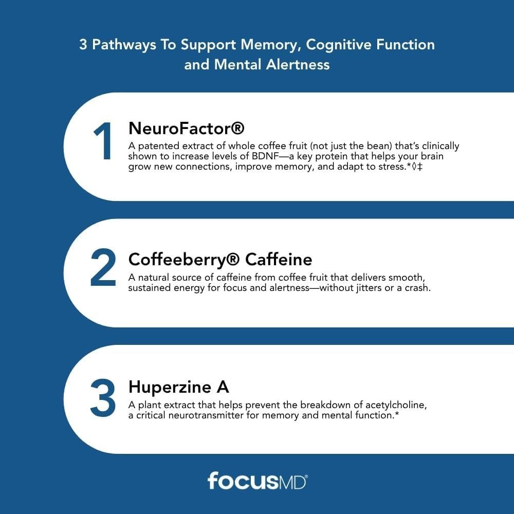 Suplemento Cerebral ScimeraMD FocusMD con Café Orgánico 30 Cápsulas
