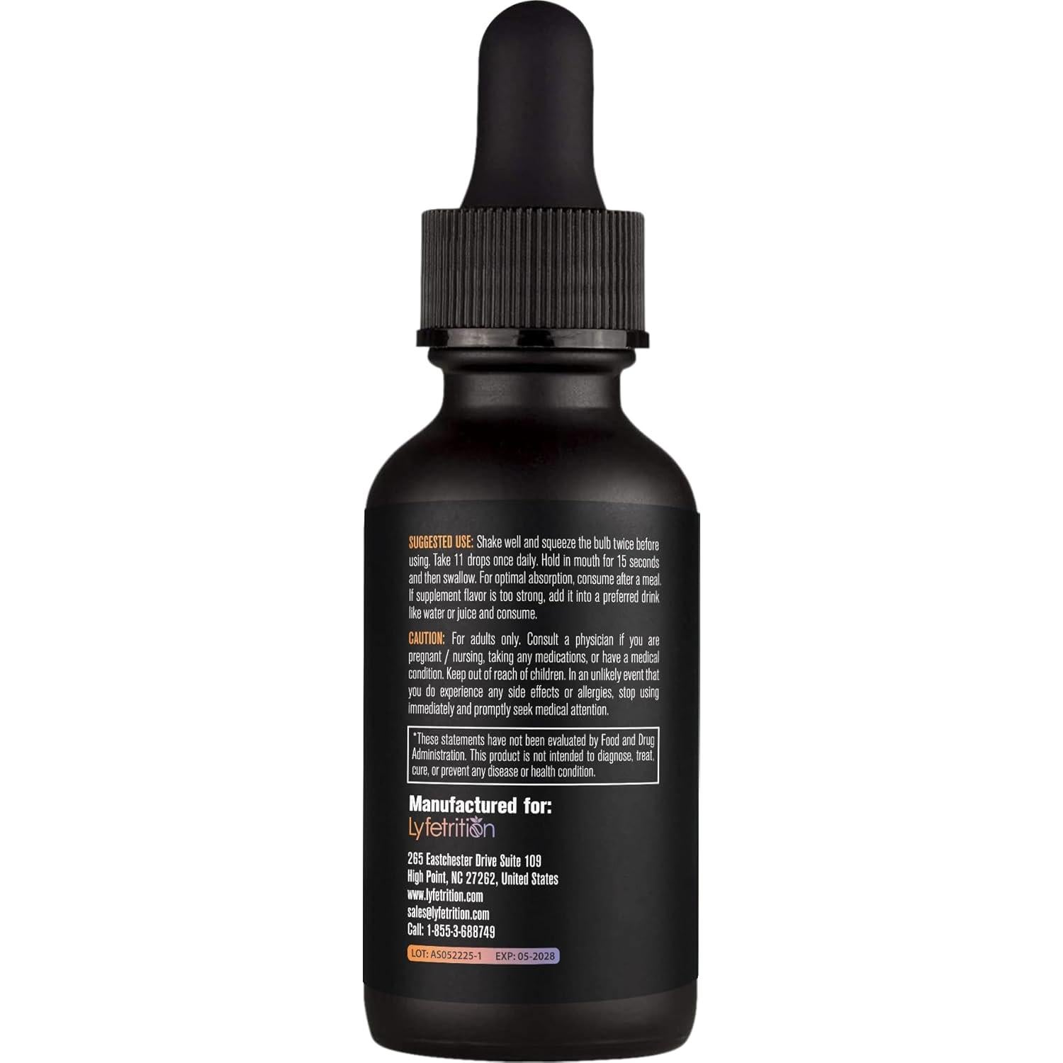 Suplemento Líquido Lyfetrition GABA 118 ml con L-Theanine