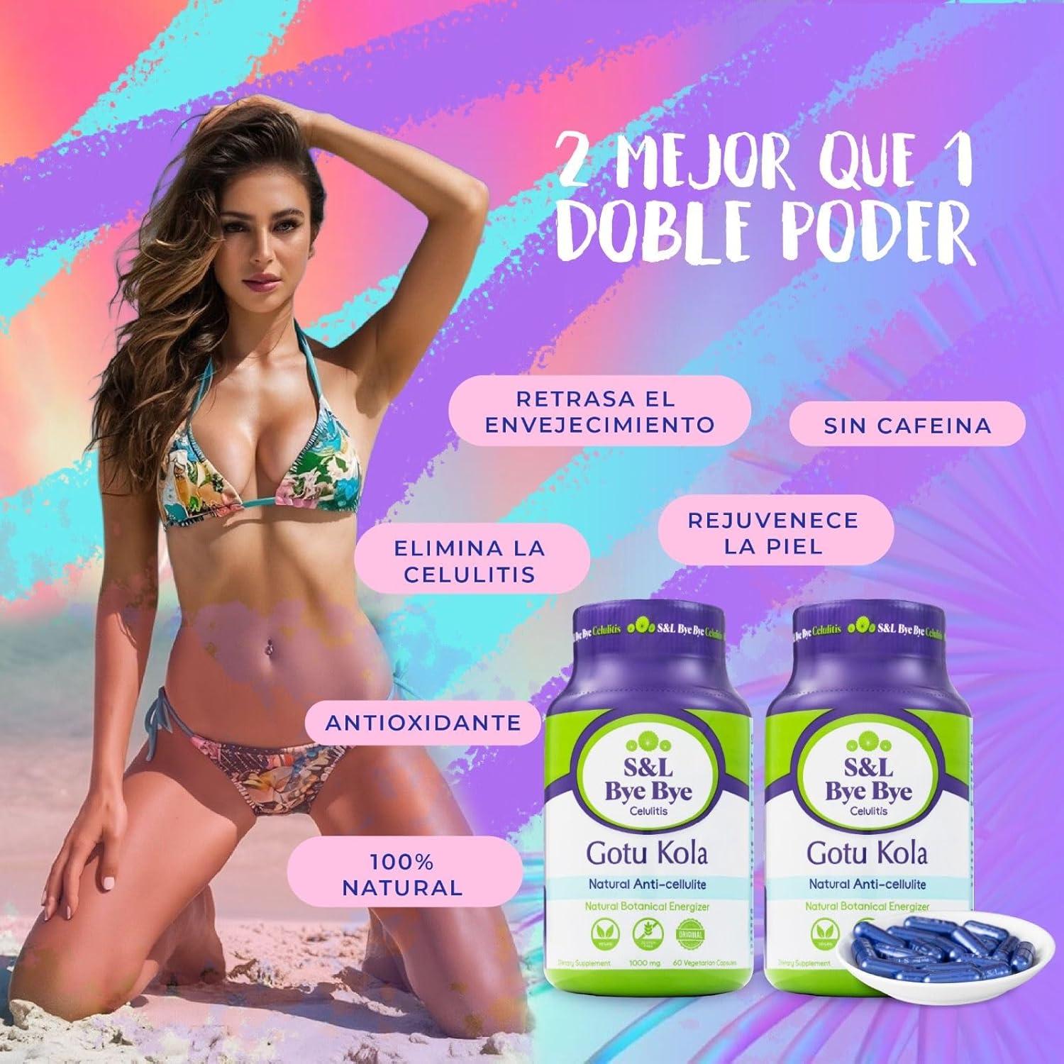 Suplemento Herbal Adiós Celulitis Gotu Kola Nature - 120 Cápsulas