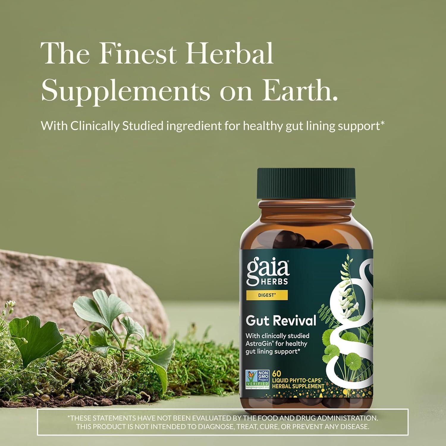 Suplemento Digestivo Gaia Herbs Revitalización Intestinal 60 Cápsulas Veganas