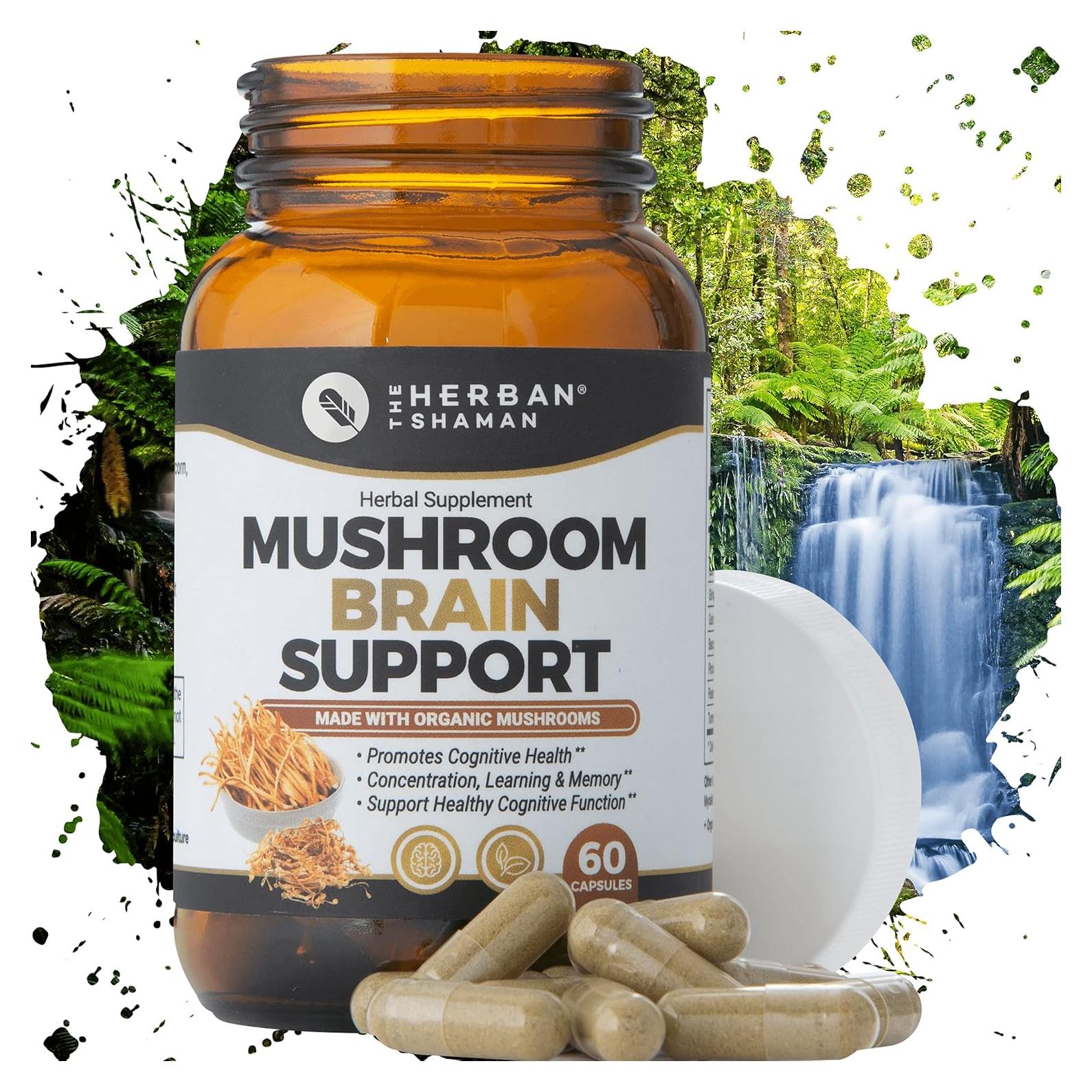 Suplemento Herbal Natural Melena de León 60 Cápsulas