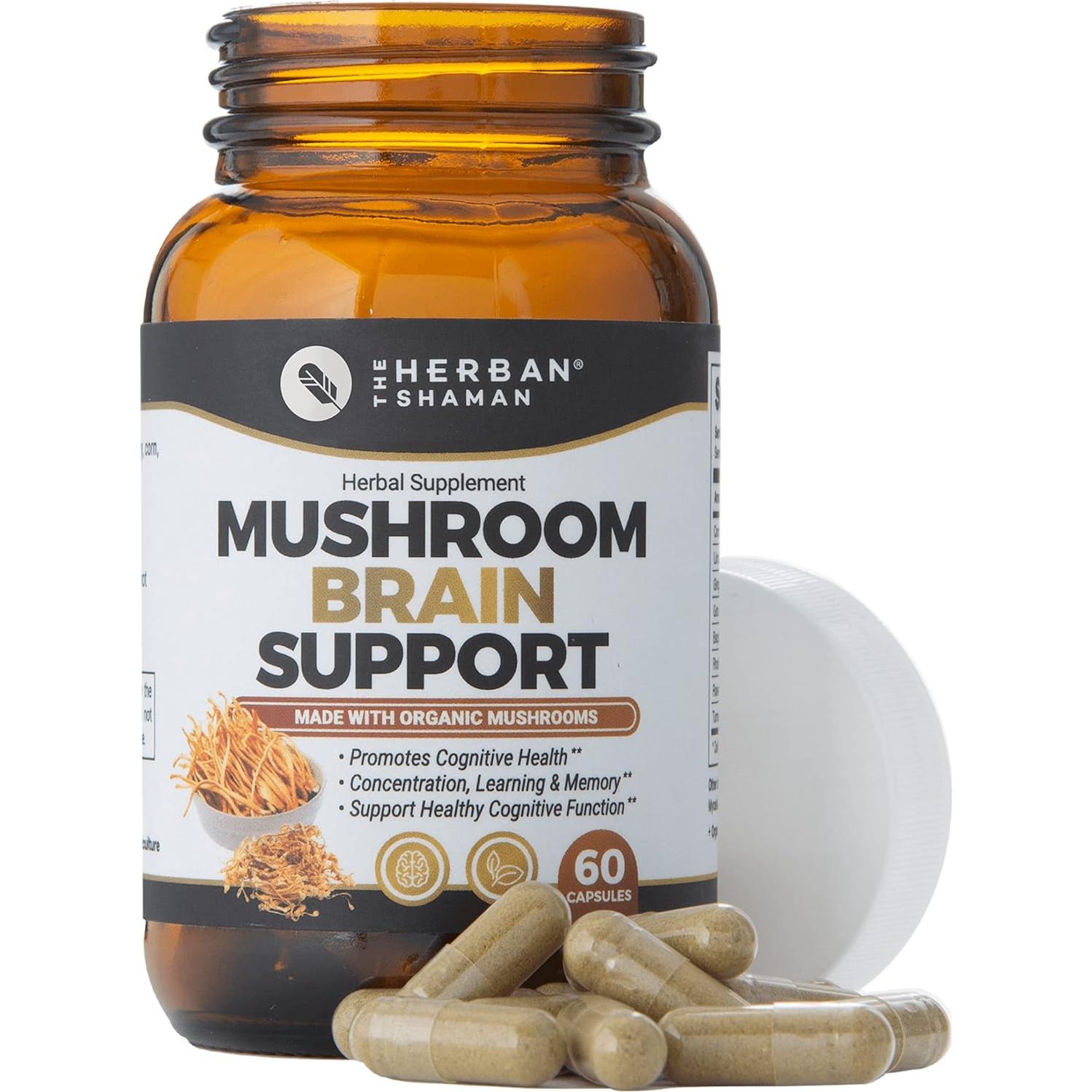 Suplemento Herbal Natural Melena de León 60 Cápsulas