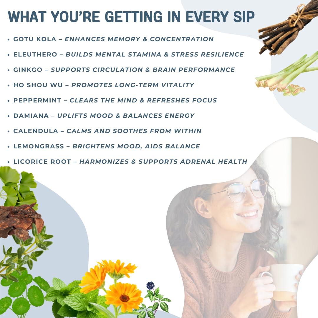 Té Herbal Natural Its Health Tea 85g - Memoria y Concentración