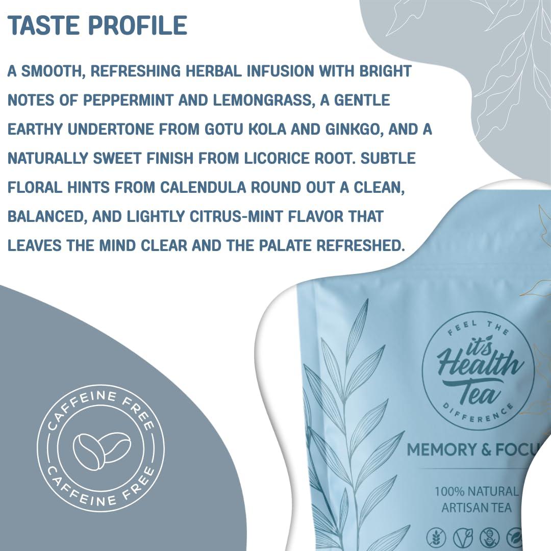 Té Herbal Natural Its Health Tea 85g - Memoria y Concentración