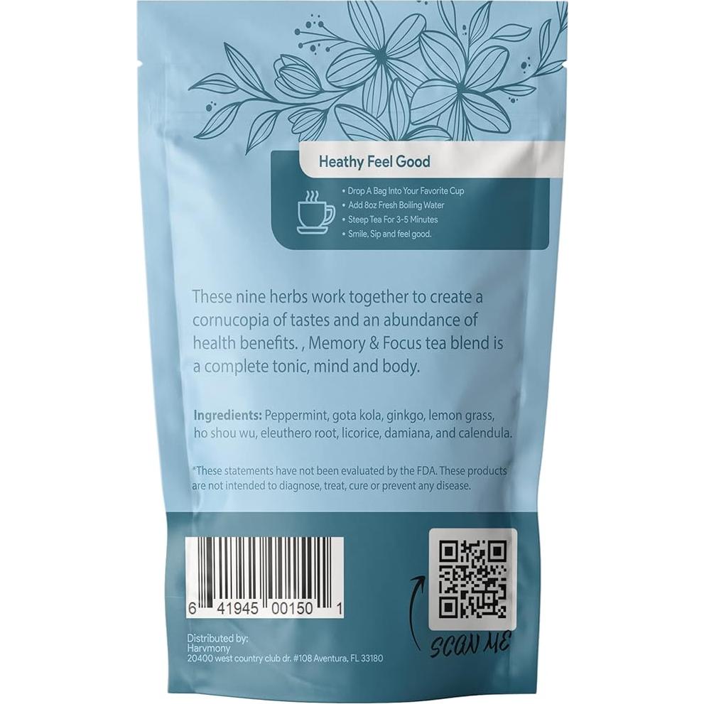 Té Herbal Natural Its Health Tea 85g - Memoria y Concentración