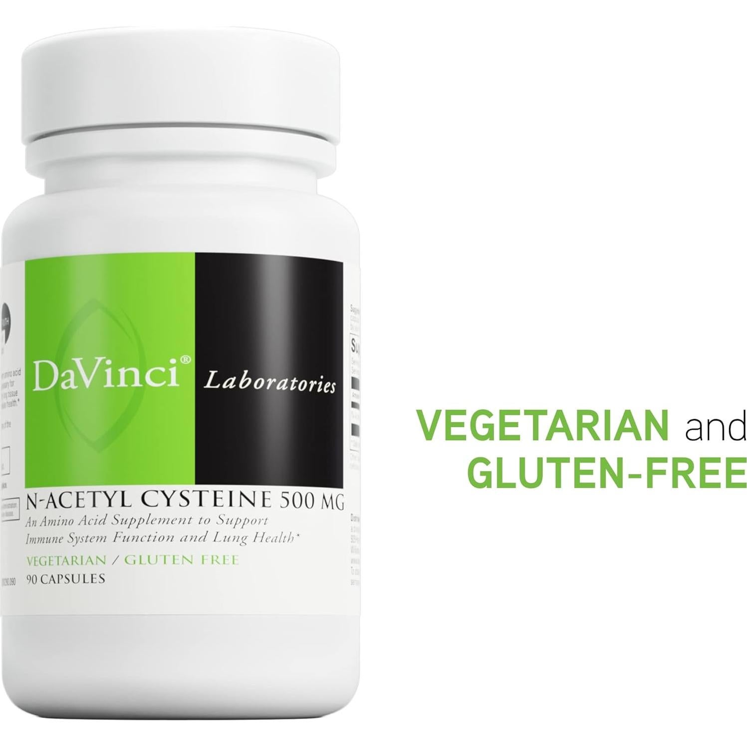 N-Acetil Cisteína 500 mg Laboratorios DaVinci - 90 Cápsulas Vegetarianas