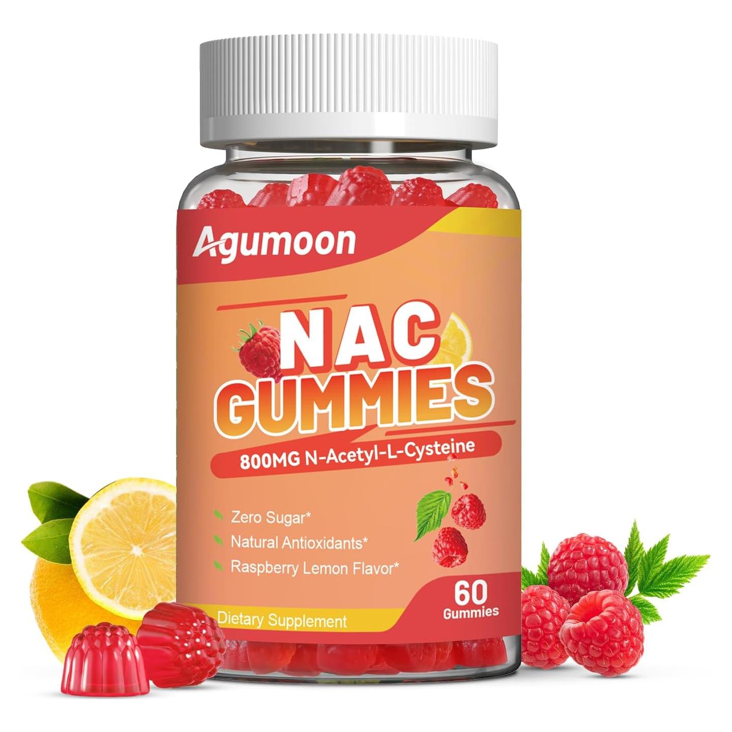 Gomitas Veganas NAC 800mg Agumoon - Antioxidante y Inmunidad