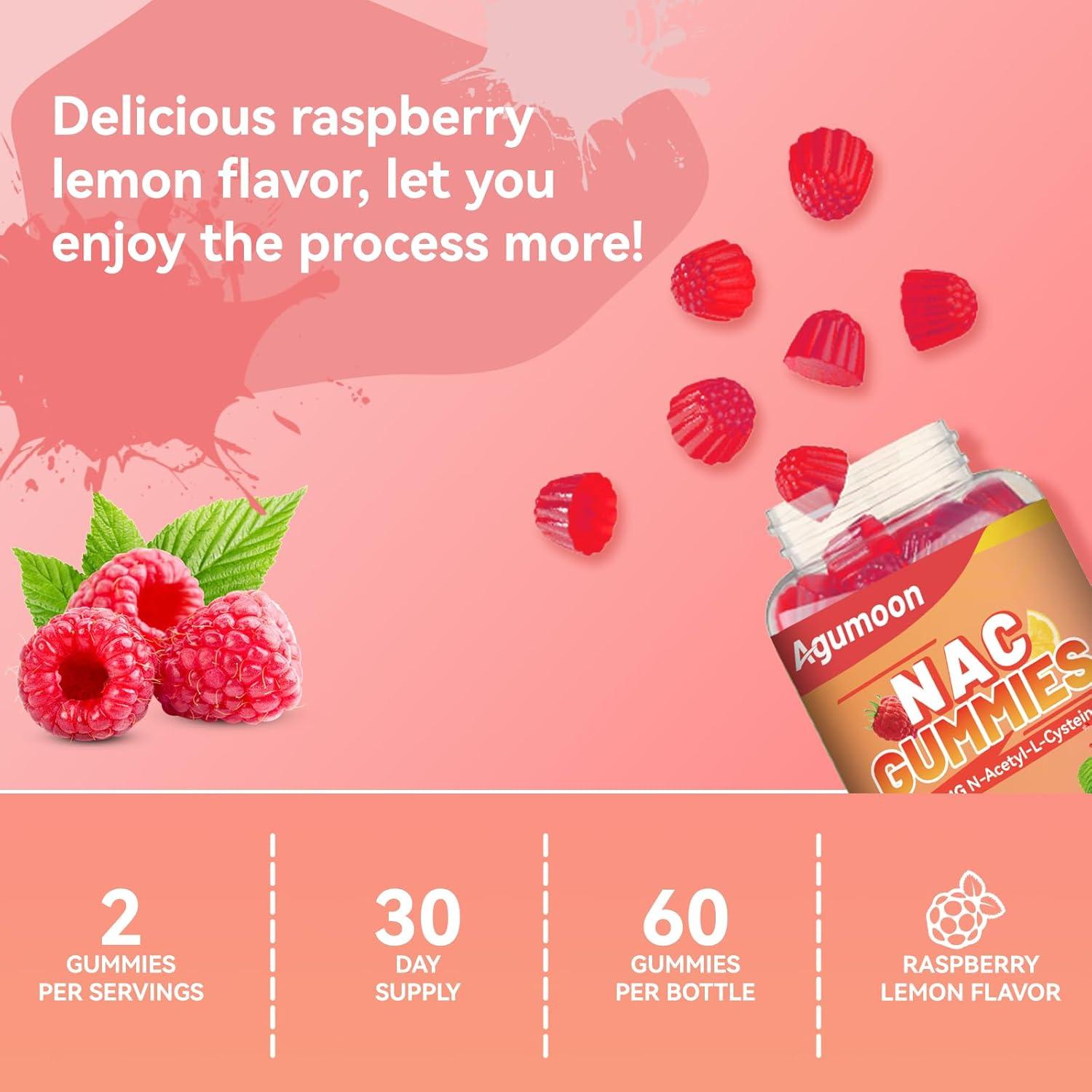 Gomitas Veganas NAC 800mg Agumoon - Antioxidante y Inmunidad