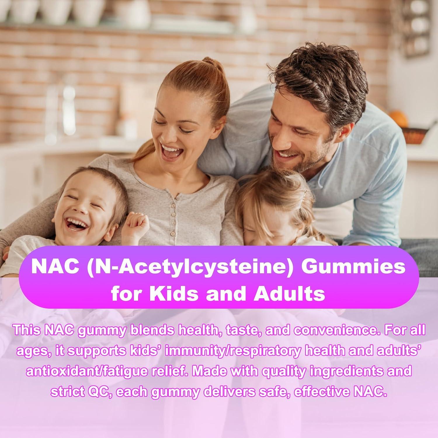 Gomitas NAC 1200mg Flyrocer - 60 unidades sabor arándano