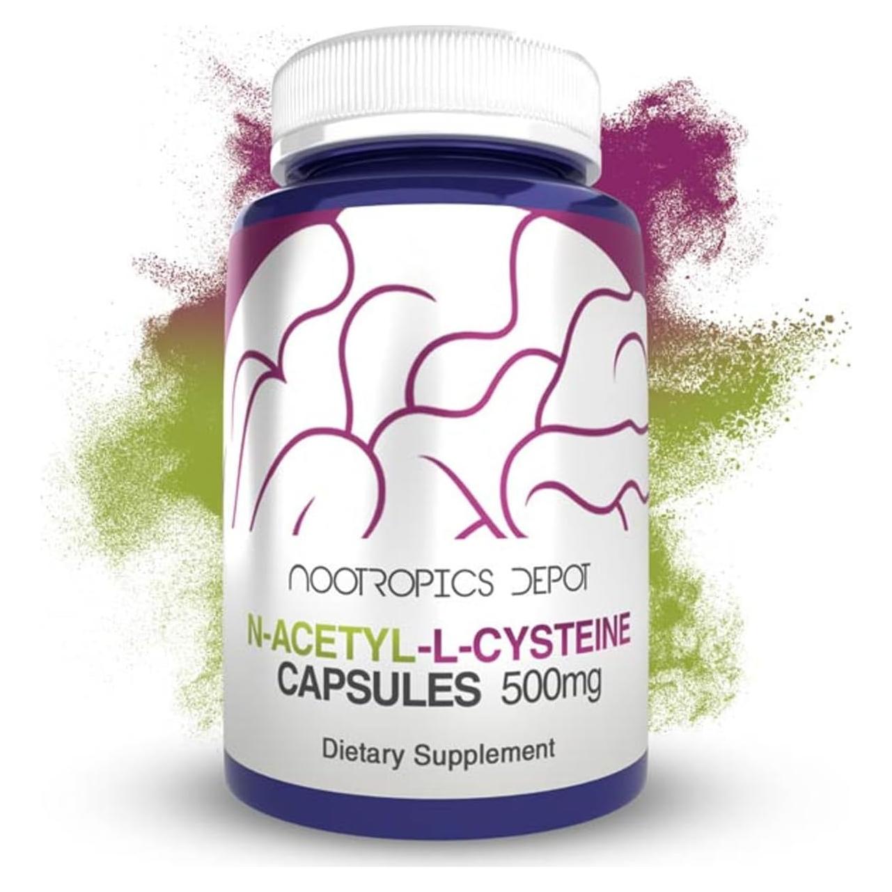 Cápsulas N-Acetil L-Cisteína Nootropics Depot 500mg 180 Unidades