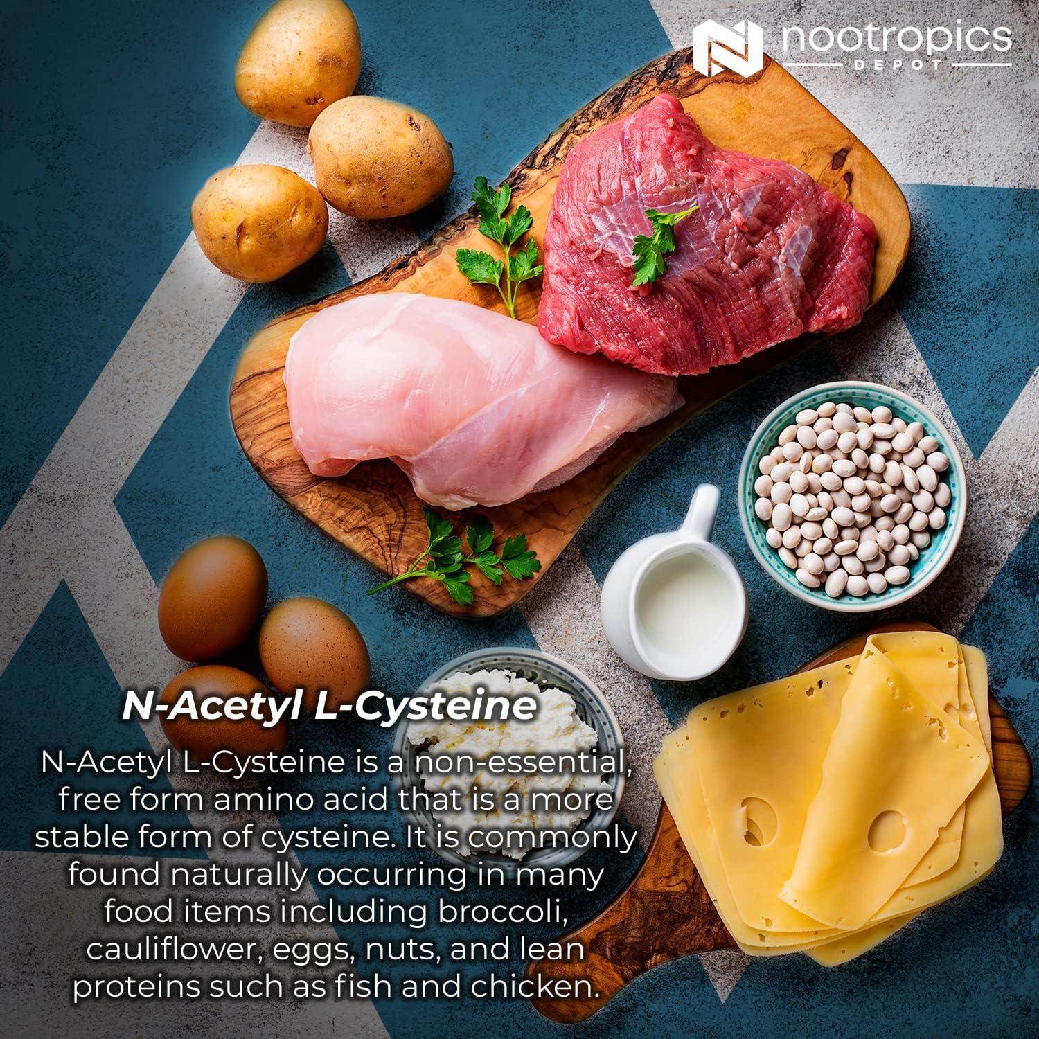 Cápsulas N-Acetil L-Cisteína Nootropics Depot 500mg 180 Unidades