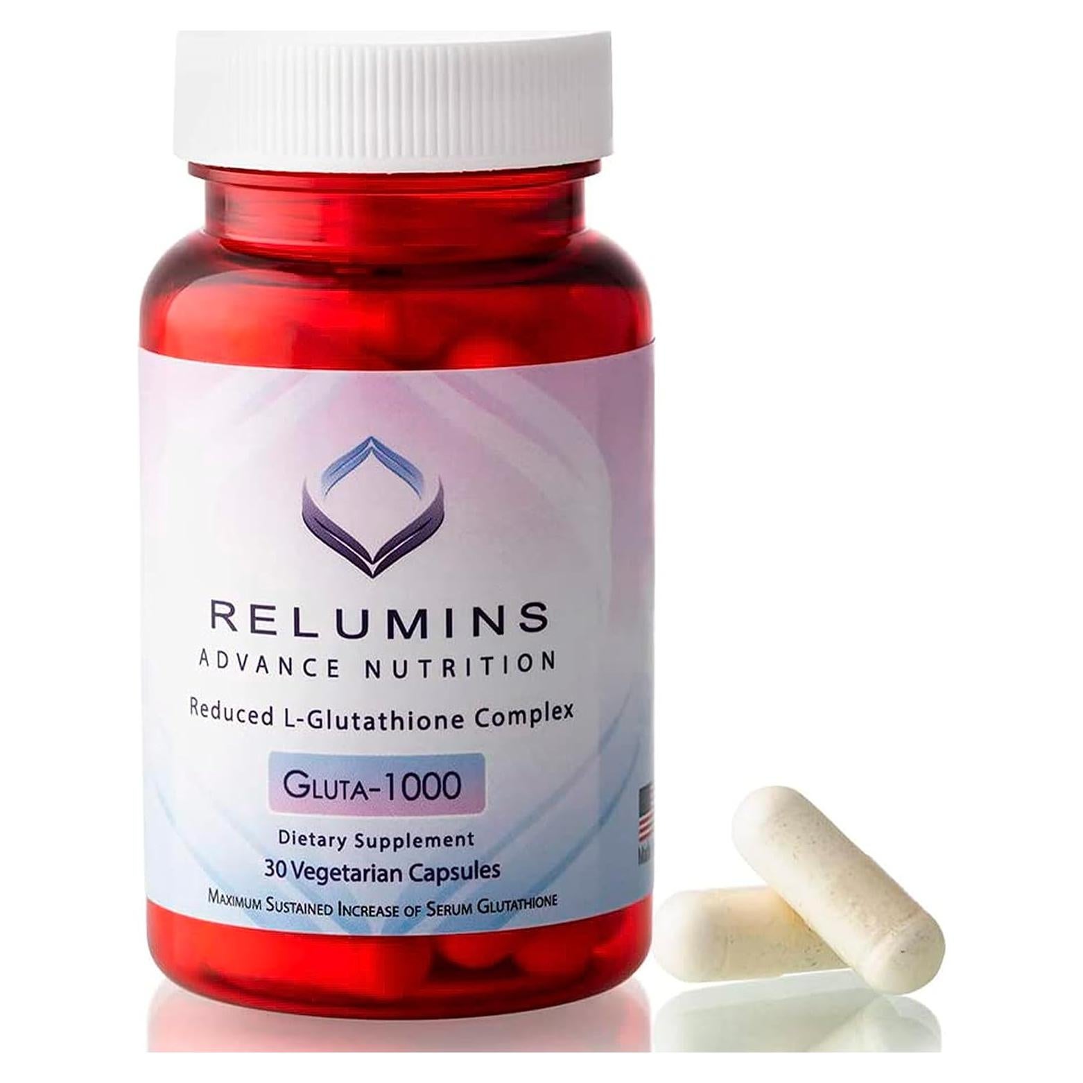 Suplemento L-Glutati&oacute;n Relumins 1000mg 30 C&aacute;psulas