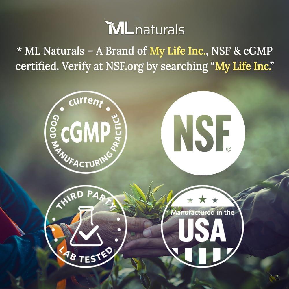 L-Glutati&oacute;n 500mg ML Naturals - 120 C&aacute;psulas Vegetales