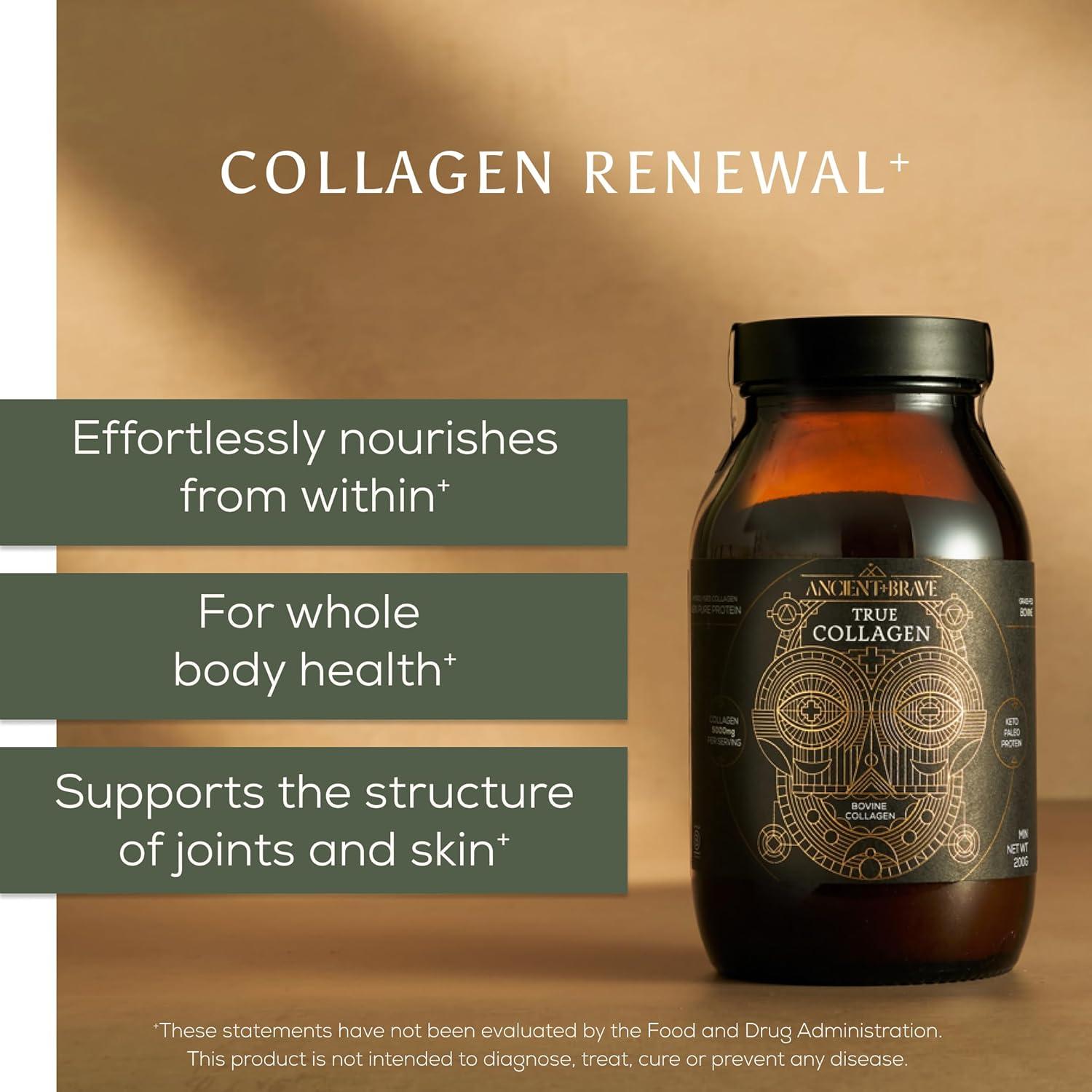 Colágeno Bovino Premium Ancient + Brave 200g - Tipo I - Piel y Articulaciones