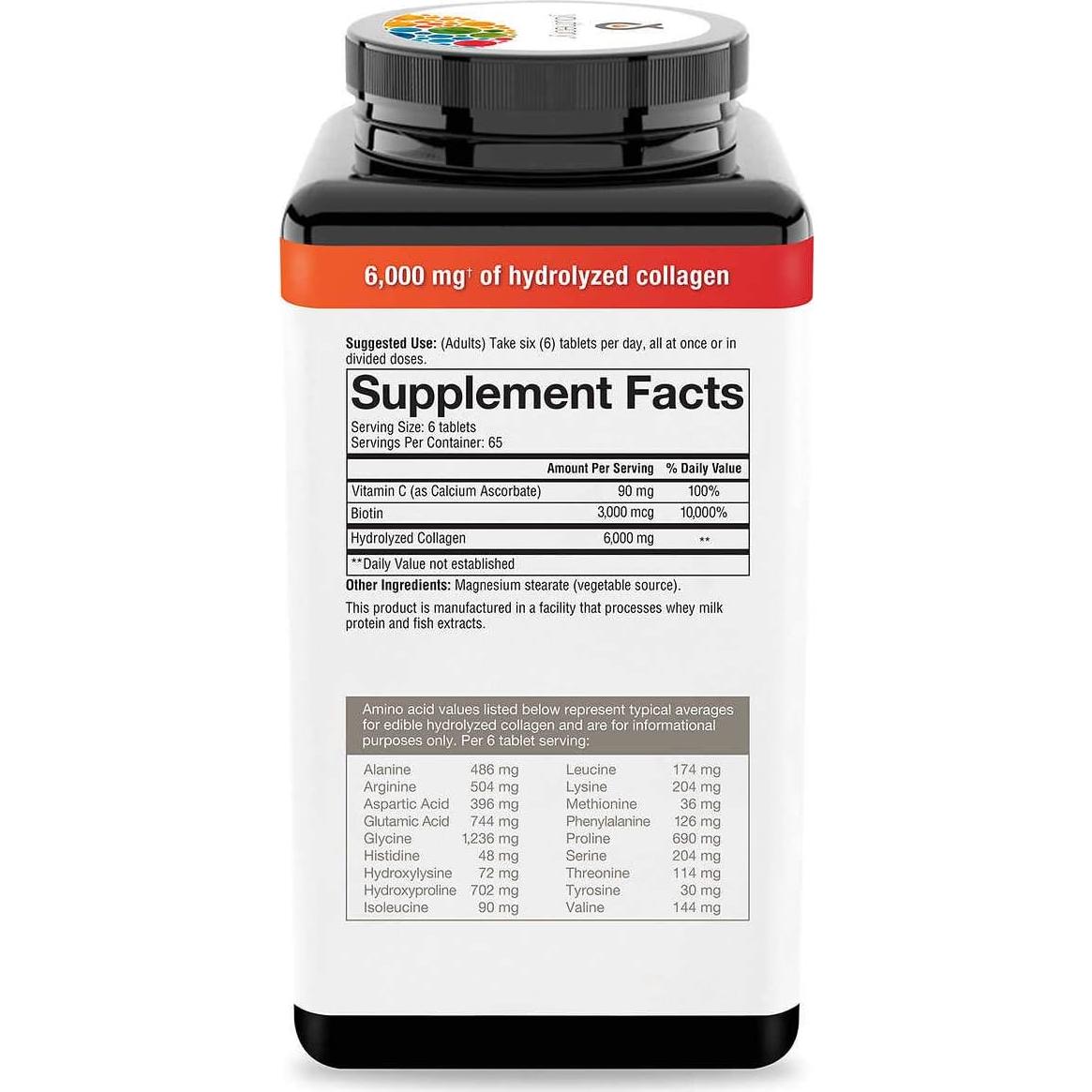 Youtheory Colágeno Plus Biotina 390 Tabletas x 3 Paquetes