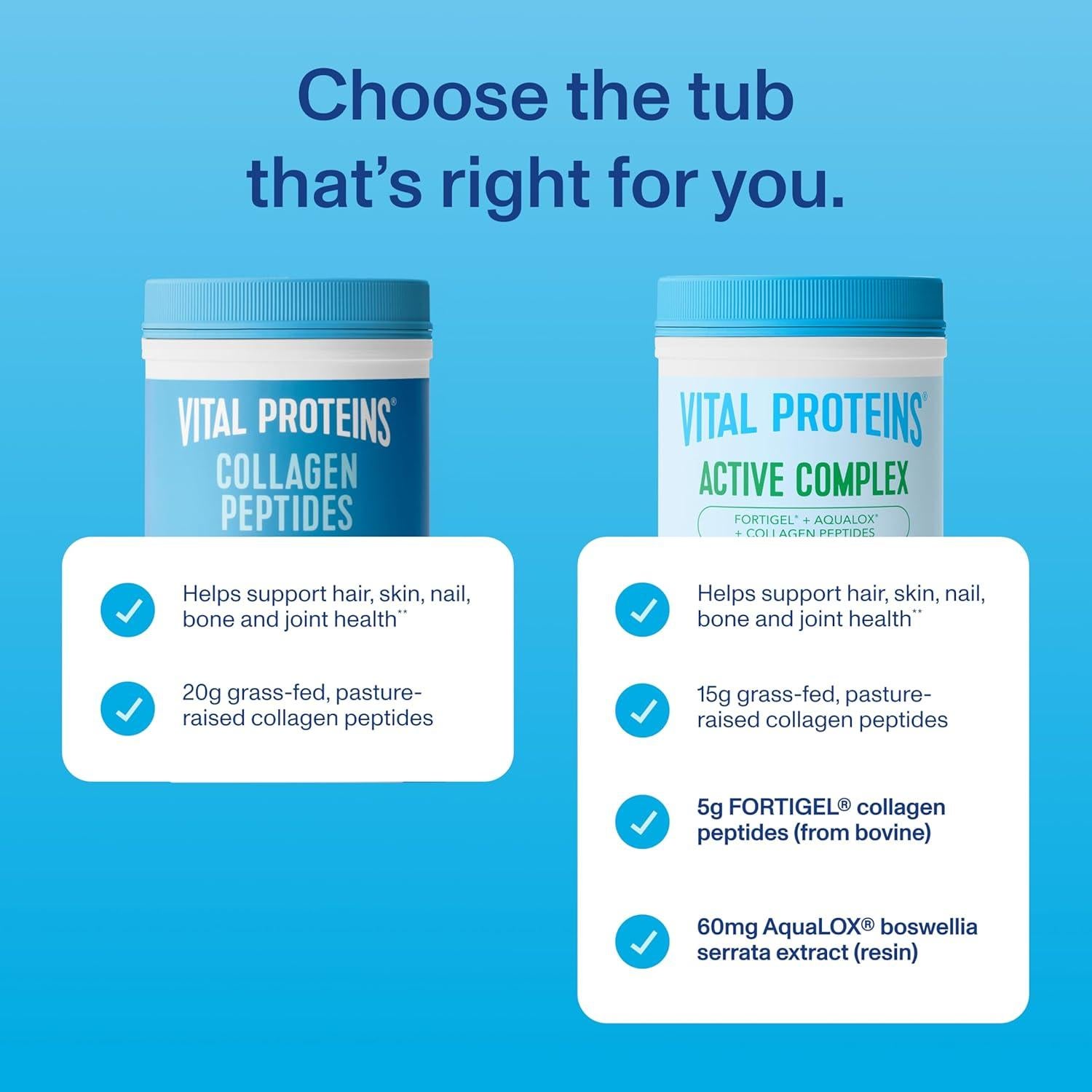 Vital Proteins Complejo Activo 20g Colágeno Marino para Articulaciones